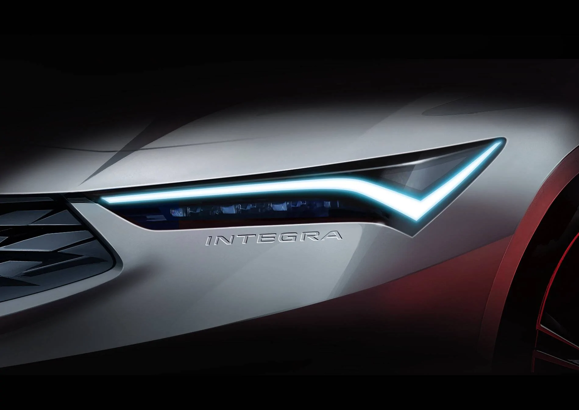 Acura Integra Next-Gen Integra Confirmed & Teased by Acura (Coming Spring 2022) 2022-acura-integra-teaser-headlights