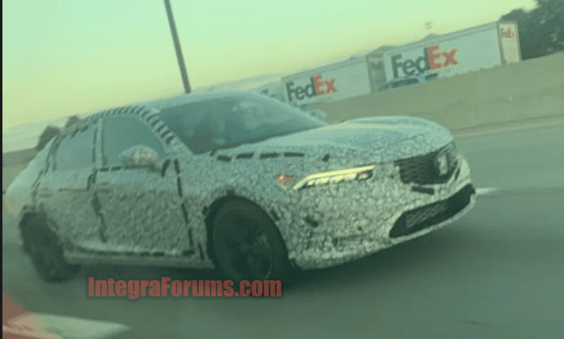 Acura Integra Spied: 2023 Acura Integra Drops Heavy Suit Camouflage 2023 Acura Integra Spied 2