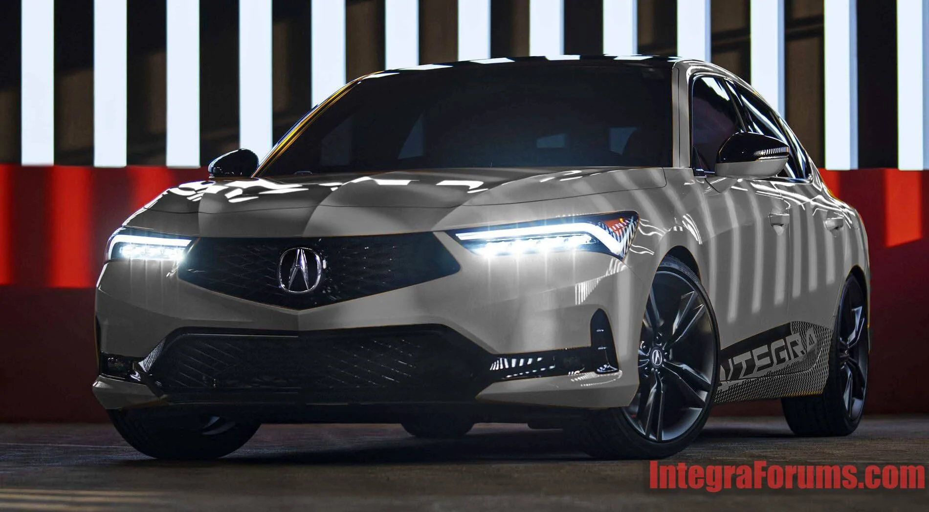 Acura Integra 2023 Integra Colorized - Blue, Green, Red, Purple, Gray Gray-Integra