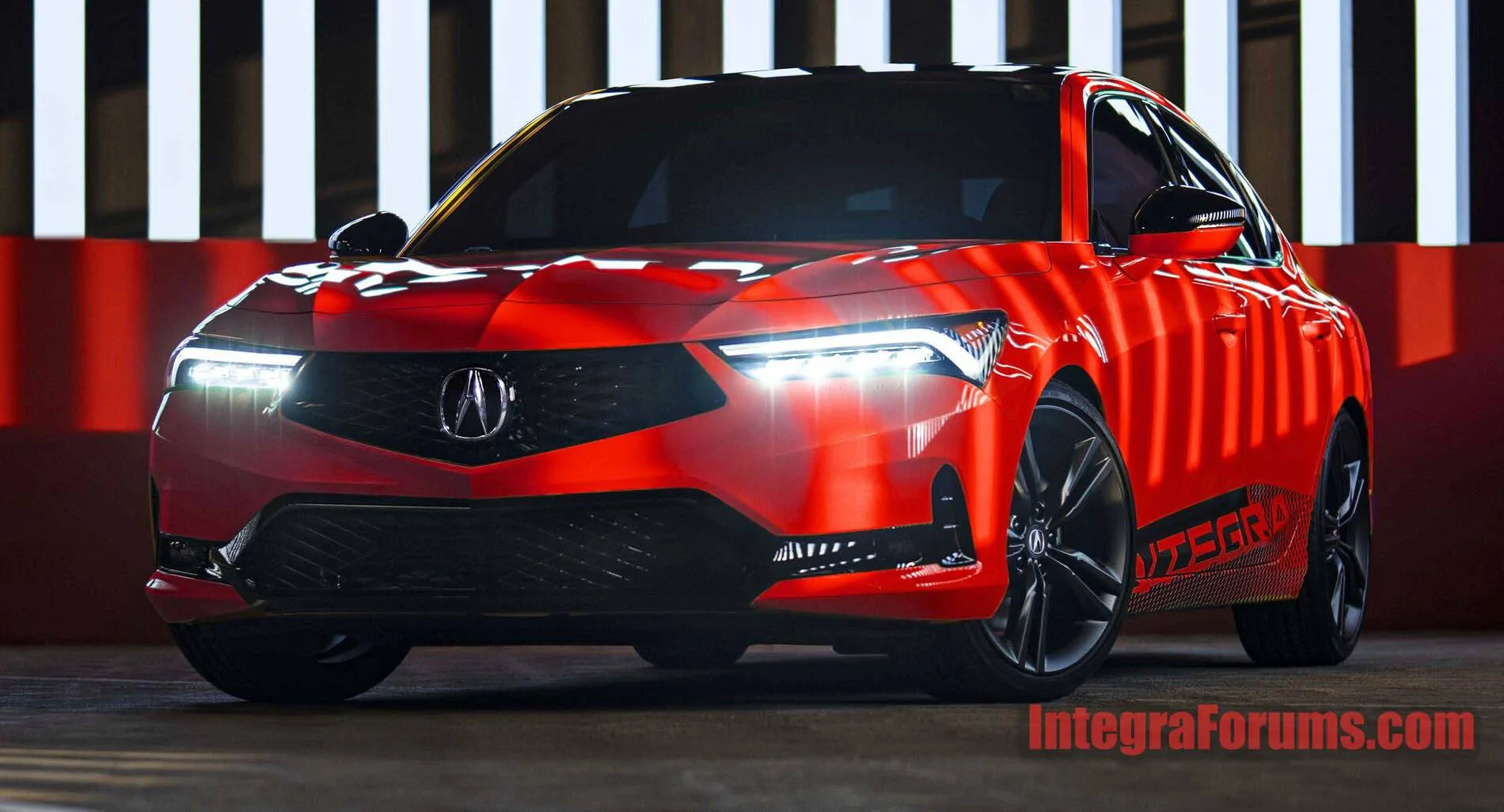 Acura Integra 2023 Integra Colorized - Blue, Green, Red, Purple, Gray Red-Integra