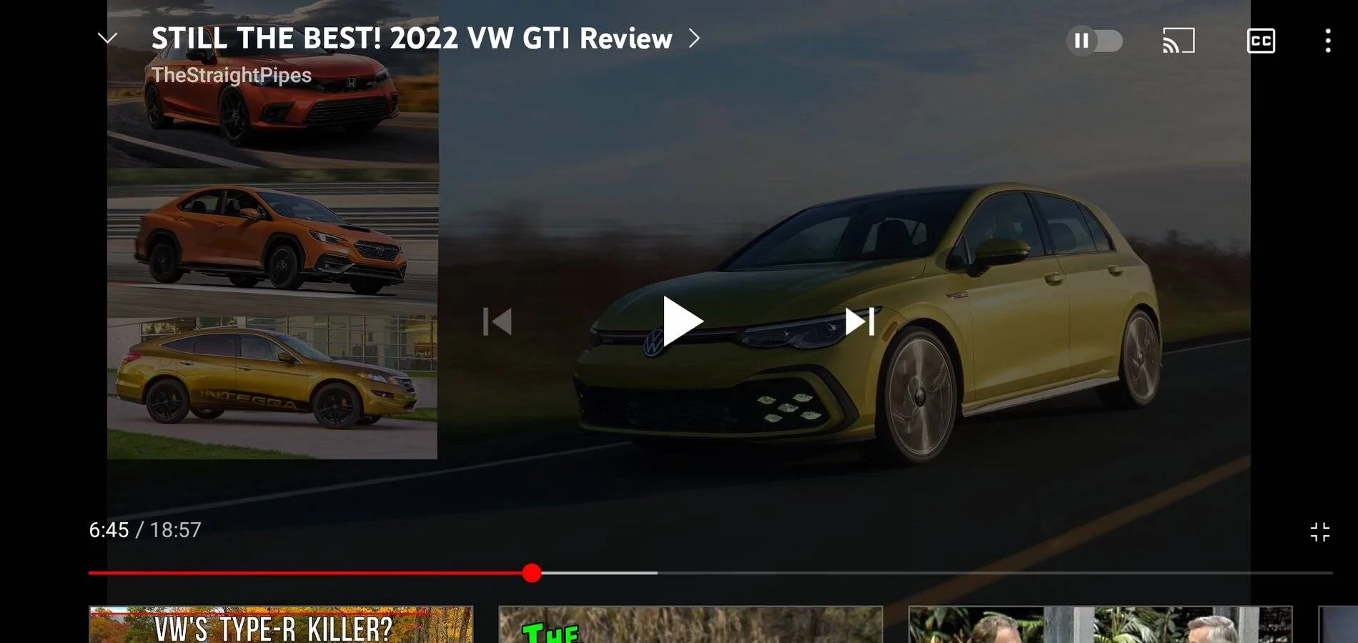 Acura Integra Straight Pipes diss the new Integra design Screenshot_20211119-182305_YouTu