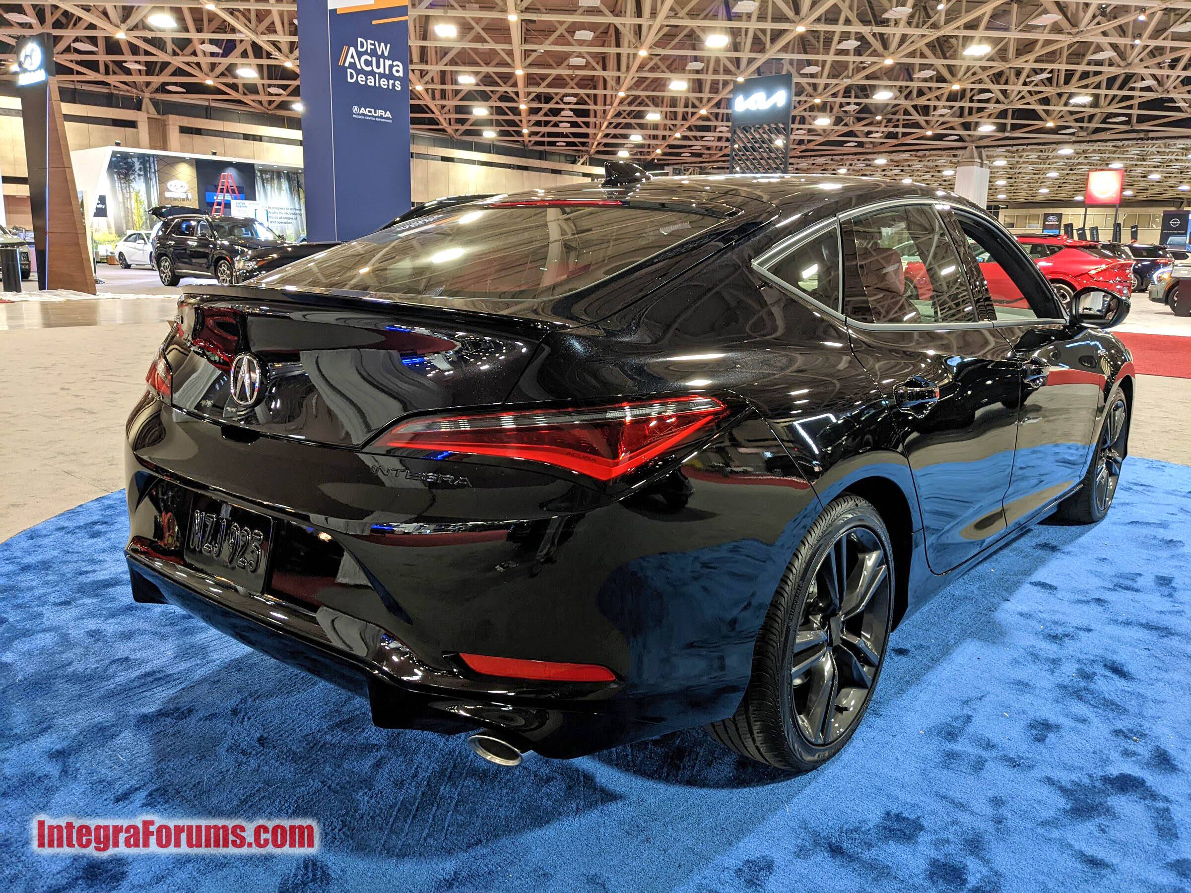 Acura Integra [Photos Added!] Integras displayed @ North Texas Auto Show (3/17 - 3/20). Majestic Black, Liquid Carbon & Red Interiors. A-Spec Tech majestic-black-2023-acura-integra-