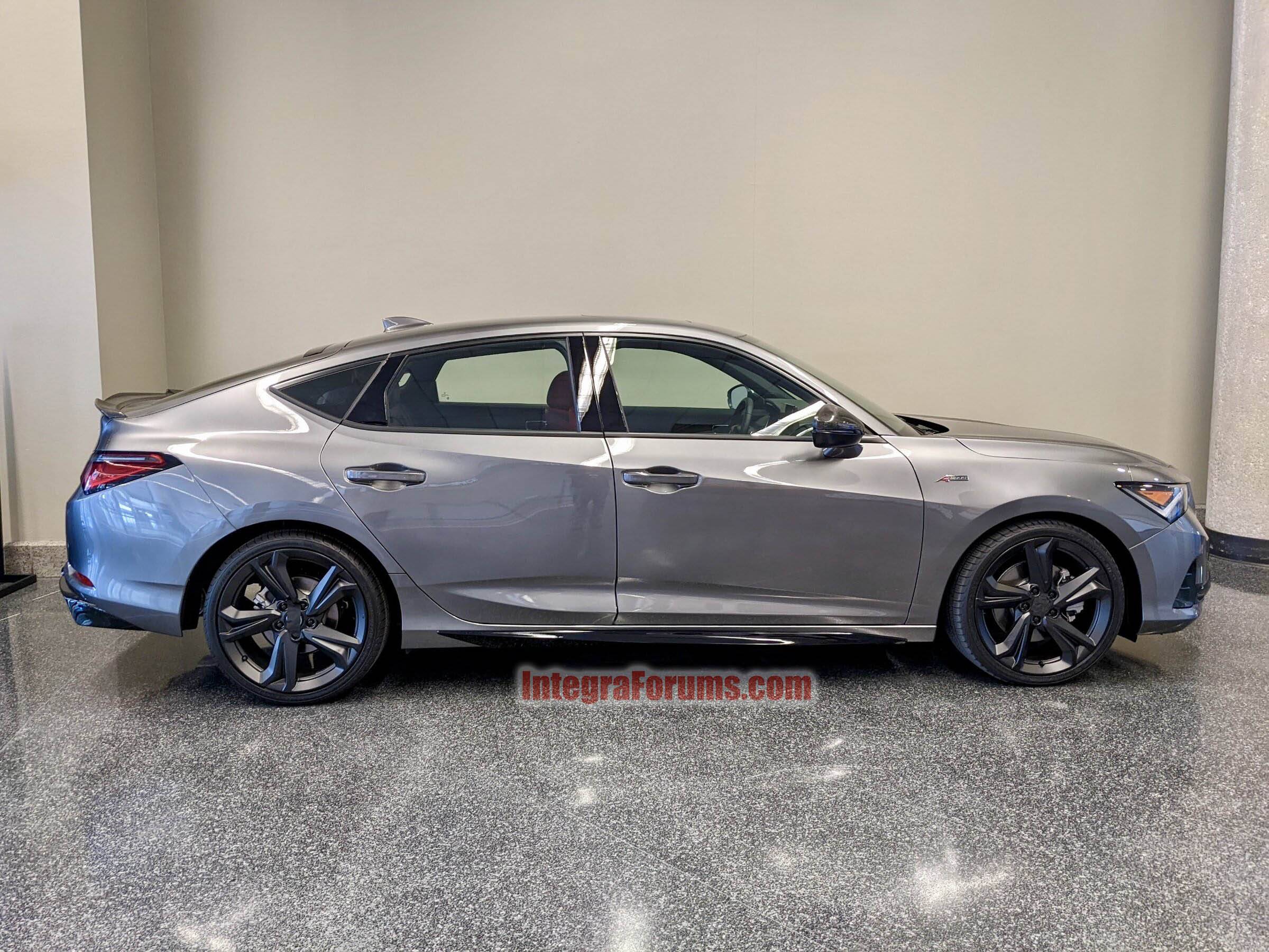 Acura Integra [Photos Added!] Integras displayed @ North Texas Auto Show (3/17 - 3/20). Majestic Black, Liquid Carbon & Red Interiors. A-Spec Tech liquid-carbon-2023-acura-integra-2-