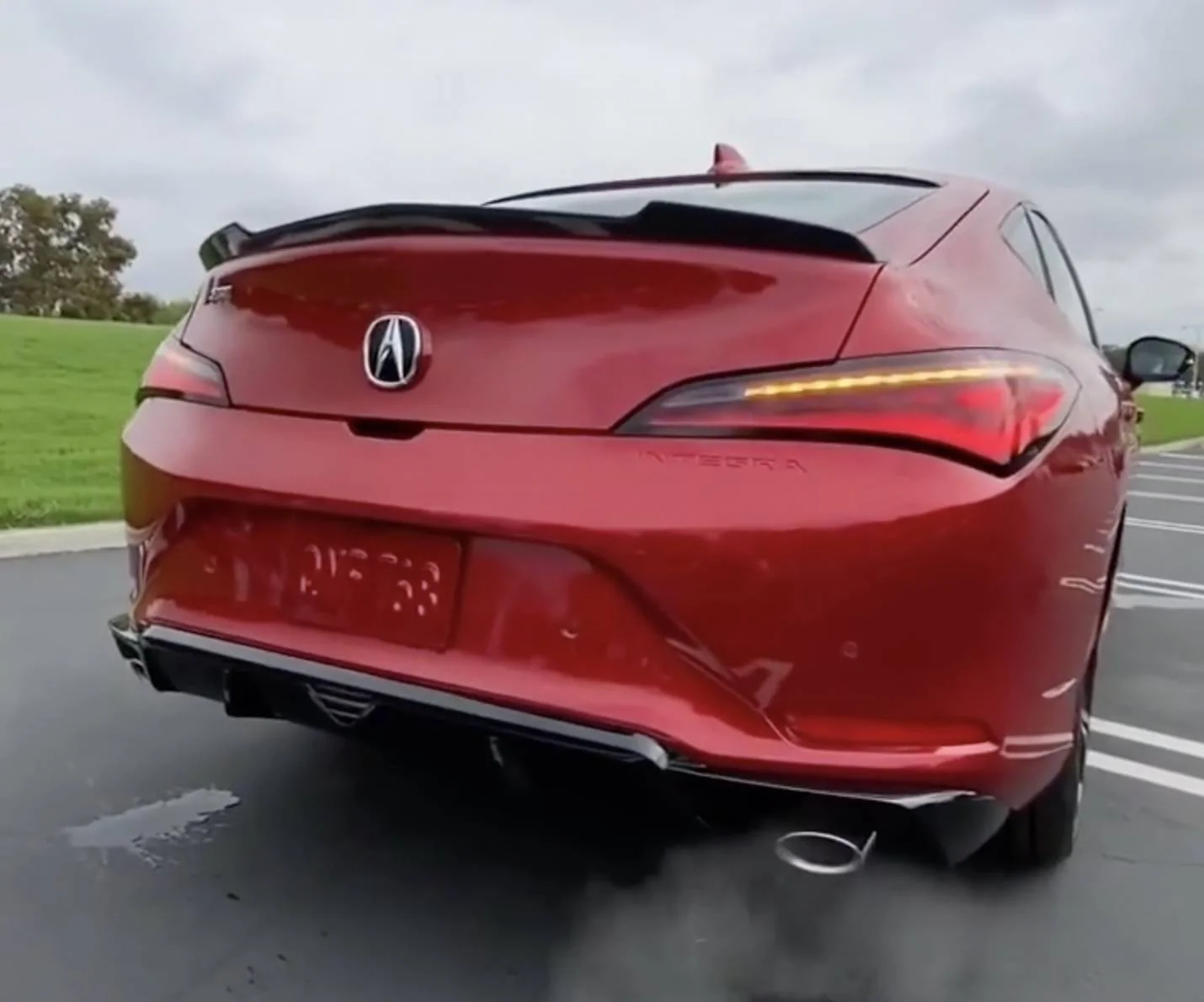 Acura Integra 2023 Integra Exhaust Rev Sounds [First Look @ Performance Red Pearl Integra] Performance Red Pearl Integra 2023 4
