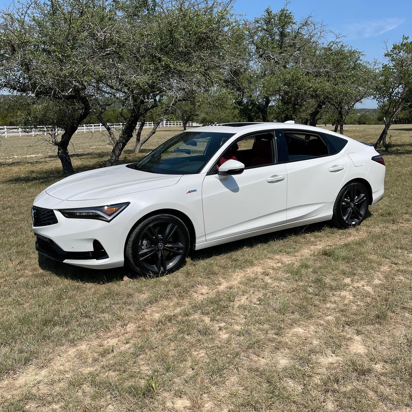 Acura Integra Official PLATINUM WHITE Integra Club & Photos Platinum White 2023 Integra with red interior 2