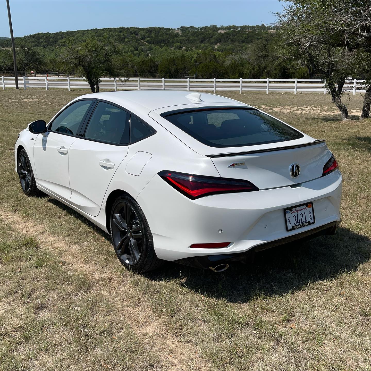 Acura Integra Official PLATINUM WHITE Integra Club & Photos Platinum White 2023 Integra with red interior 3