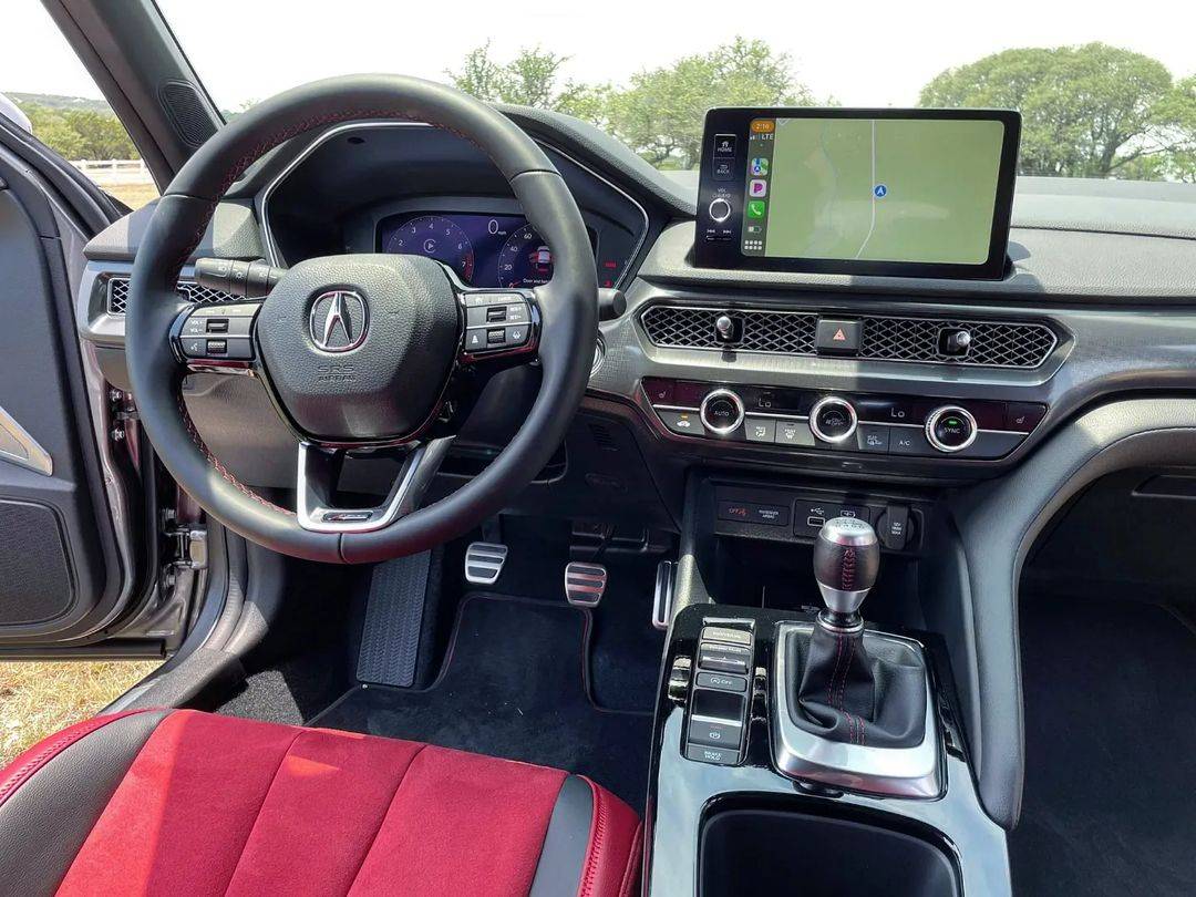 Acura Integra Official LIQUID CARBON Integra Club & Photos Liquid Carbon 2023 Acura Integra Aspec red interior 5