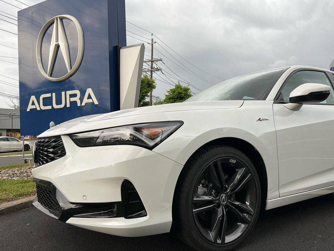 Acura Integra Official PLATINUM WHITE Integra Club & Photos Platinum White 2023 Acura Integra A-Spec Red Interior 1
