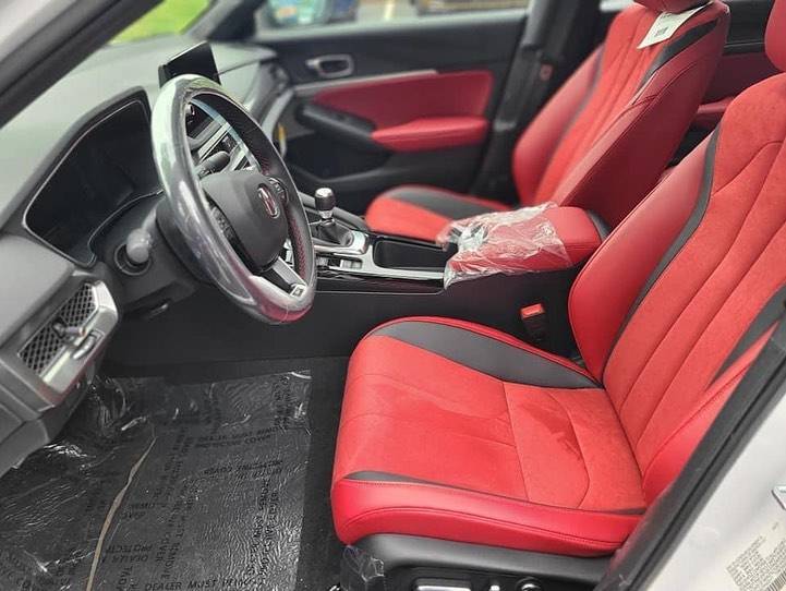 Acura Integra Official PLATINUM WHITE Integra Club & Photos Platinum White 2023 Acura Integra A-Spec Red Interior 7