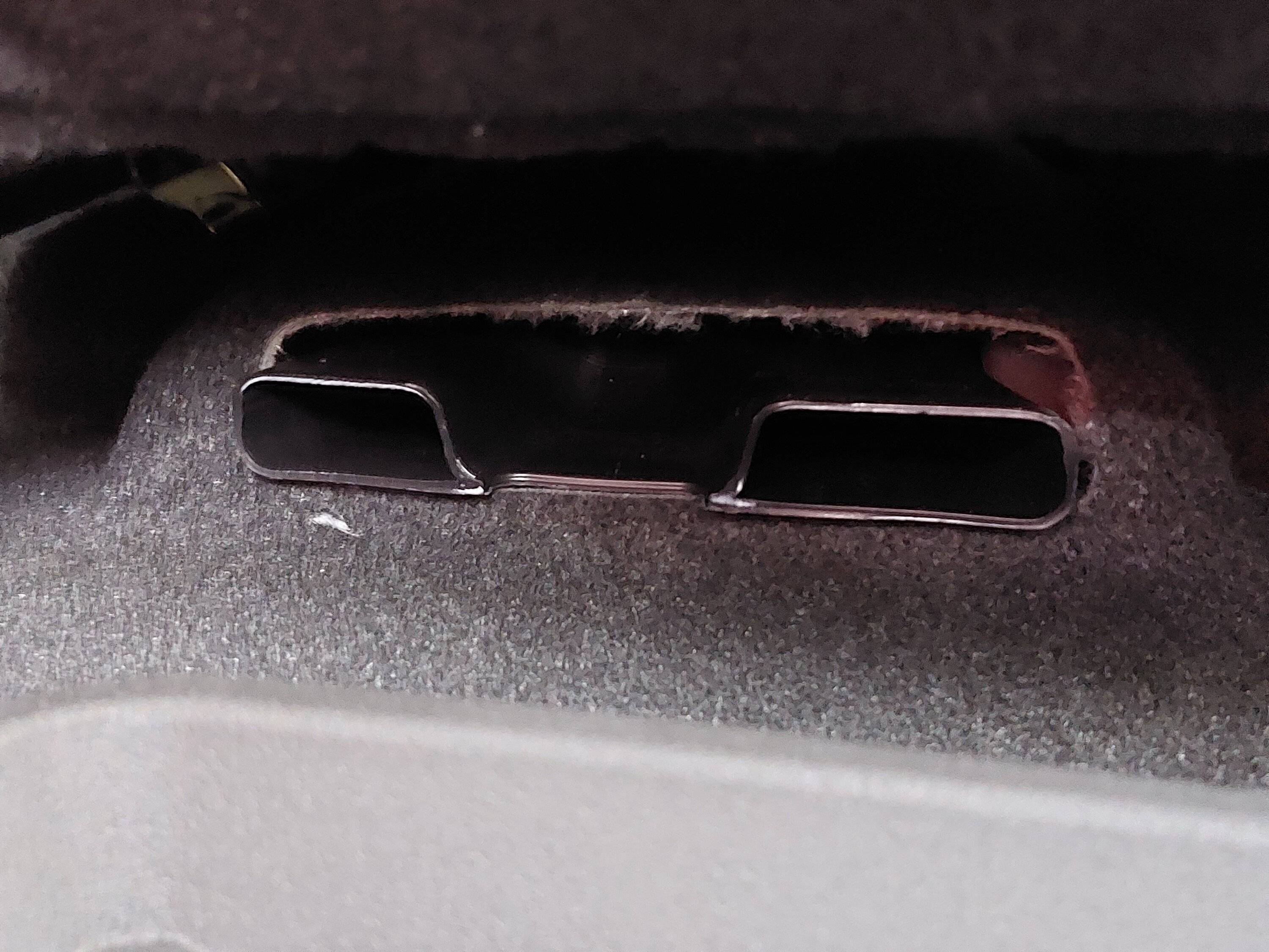 Acura Integra Rear AC vents part kit from 2022 Civic 20220612_114338