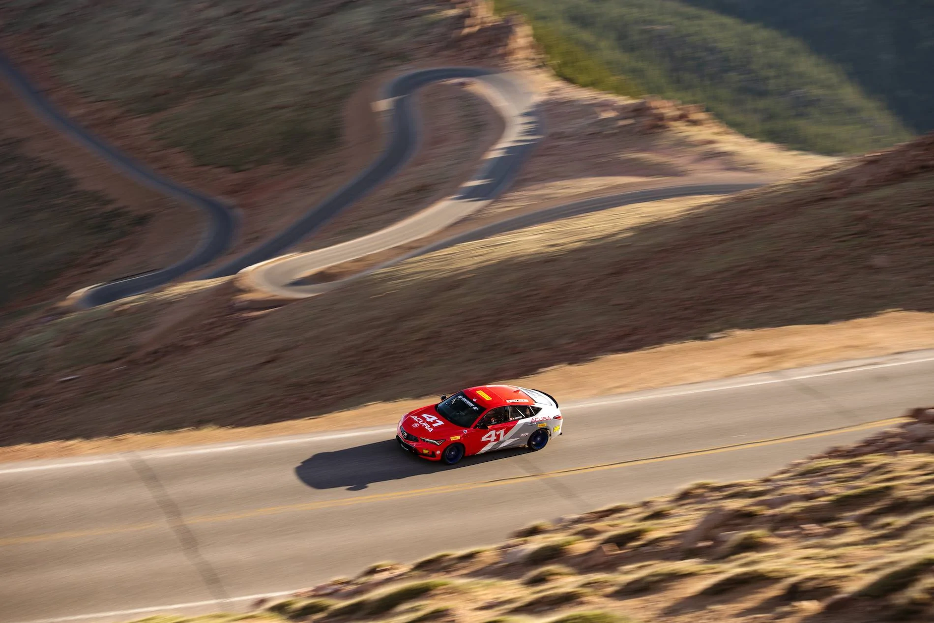 Acura Integra 2023 Integra Makes Motorsports Debut at 100th Running of Pikes Peak International Hill Climb Pikes Peak_22_Test_10