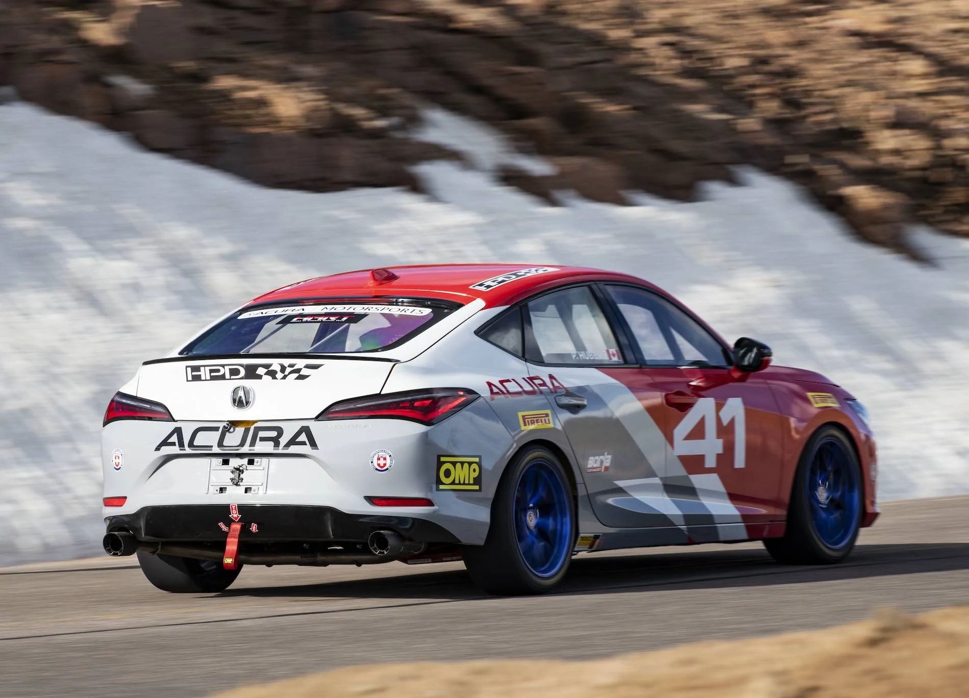 Acura Integra 2023 Integra Makes Motorsports Debut at 100th Running of Pikes Peak International Hill Climb Pikes Peak_22_Test_11