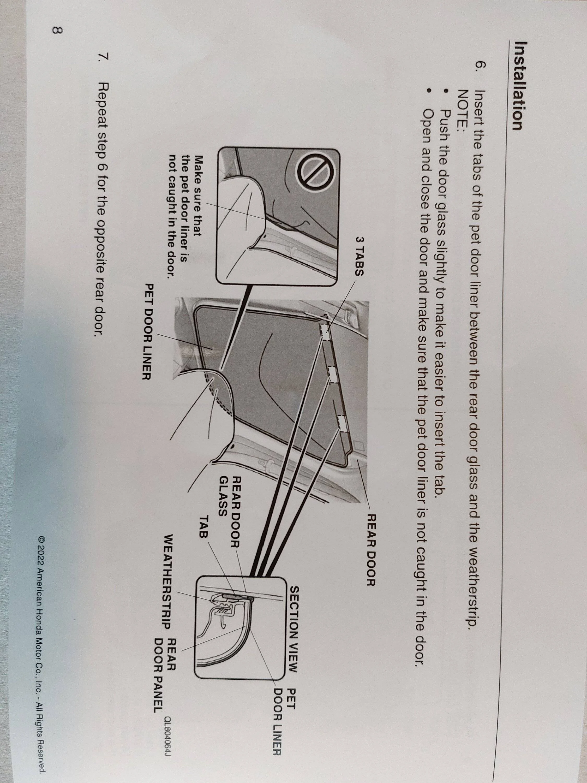 Acura Integra 2023 Integra Accessories Installation Instructions [PDFs] 20220618_152958