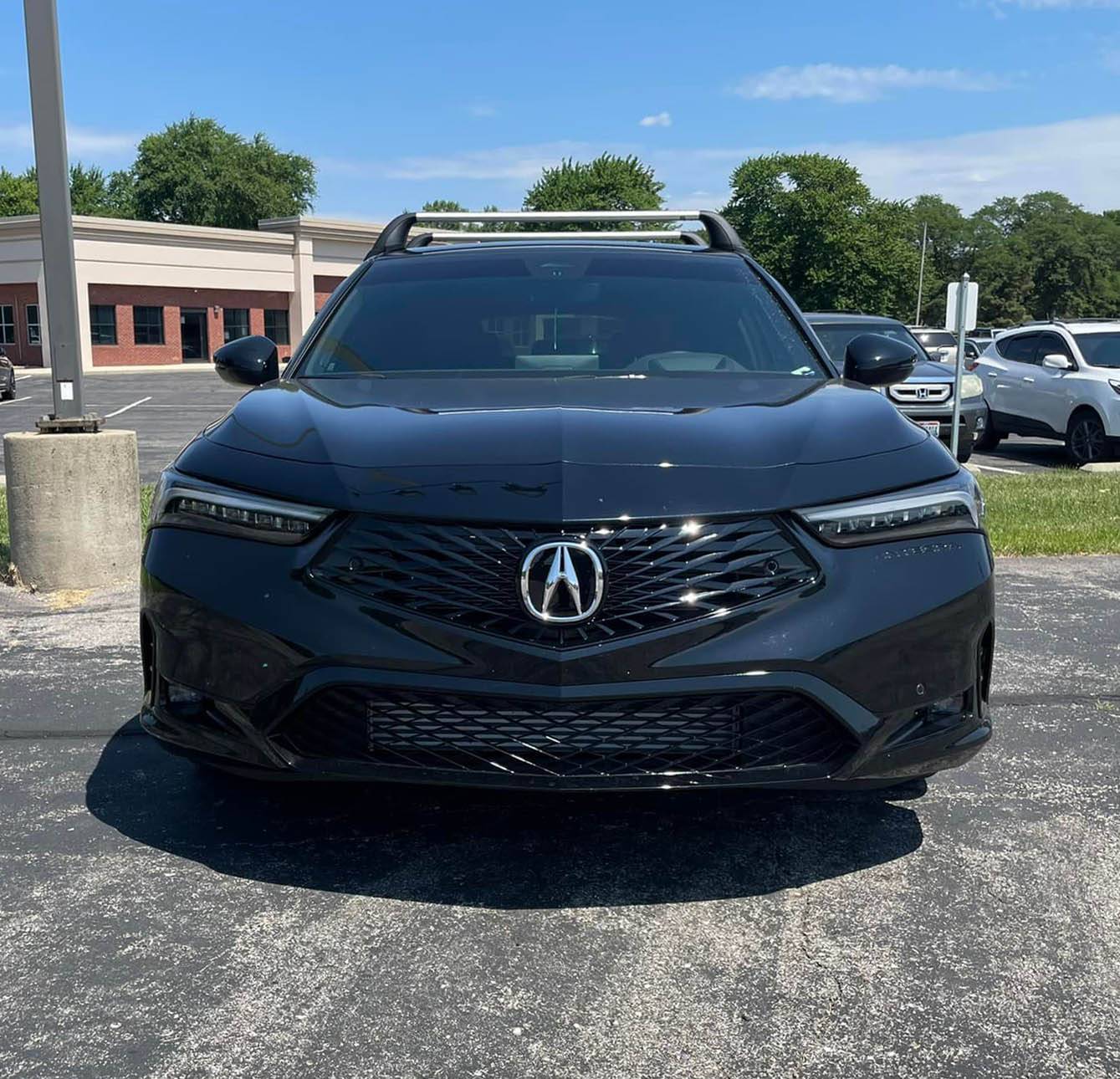 Acura Integra Factory OEM roof rails installed 2023 integra roof rails