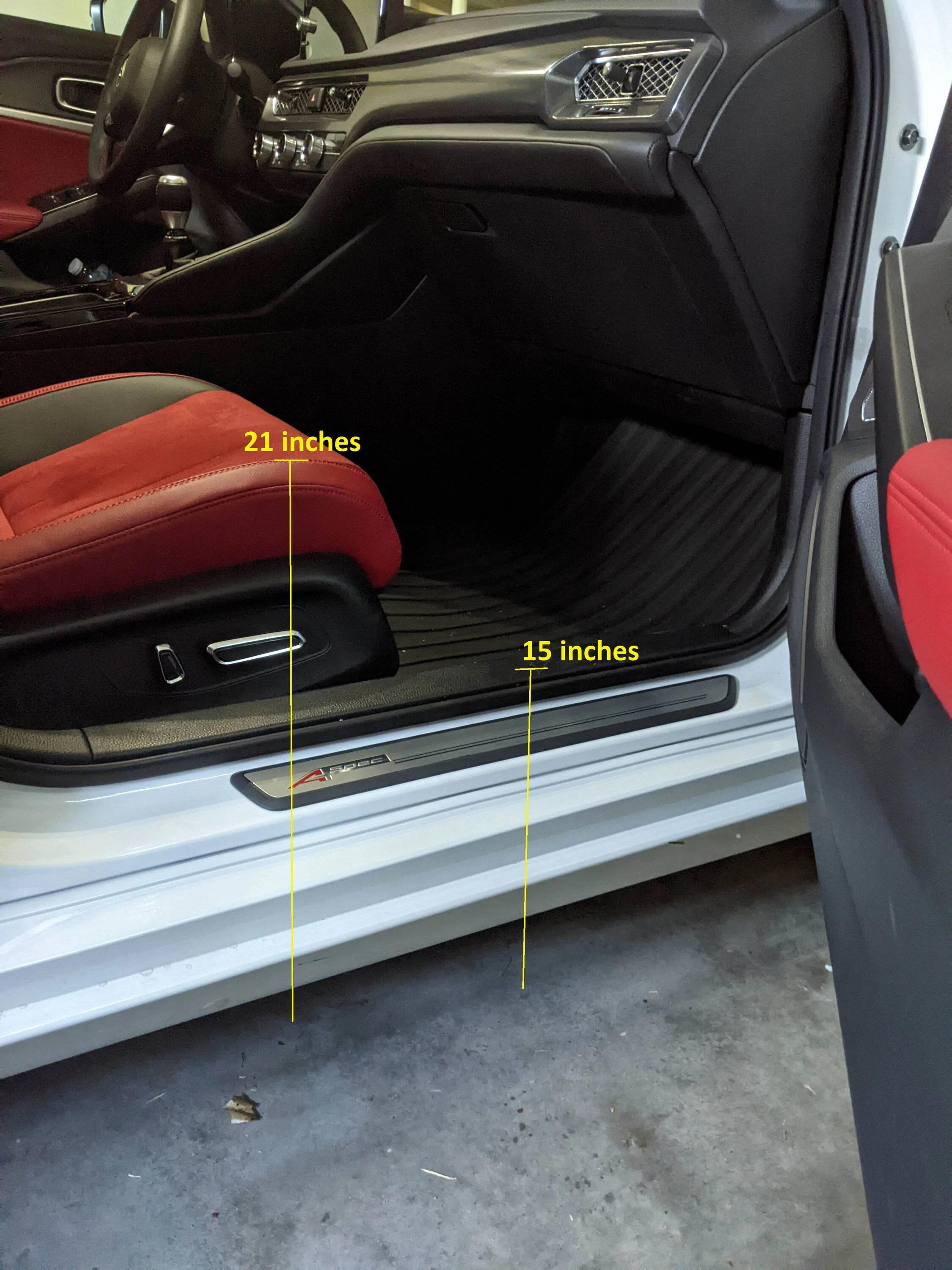 Acura Integra Seat Height from Ground 23Integra pass clearanc