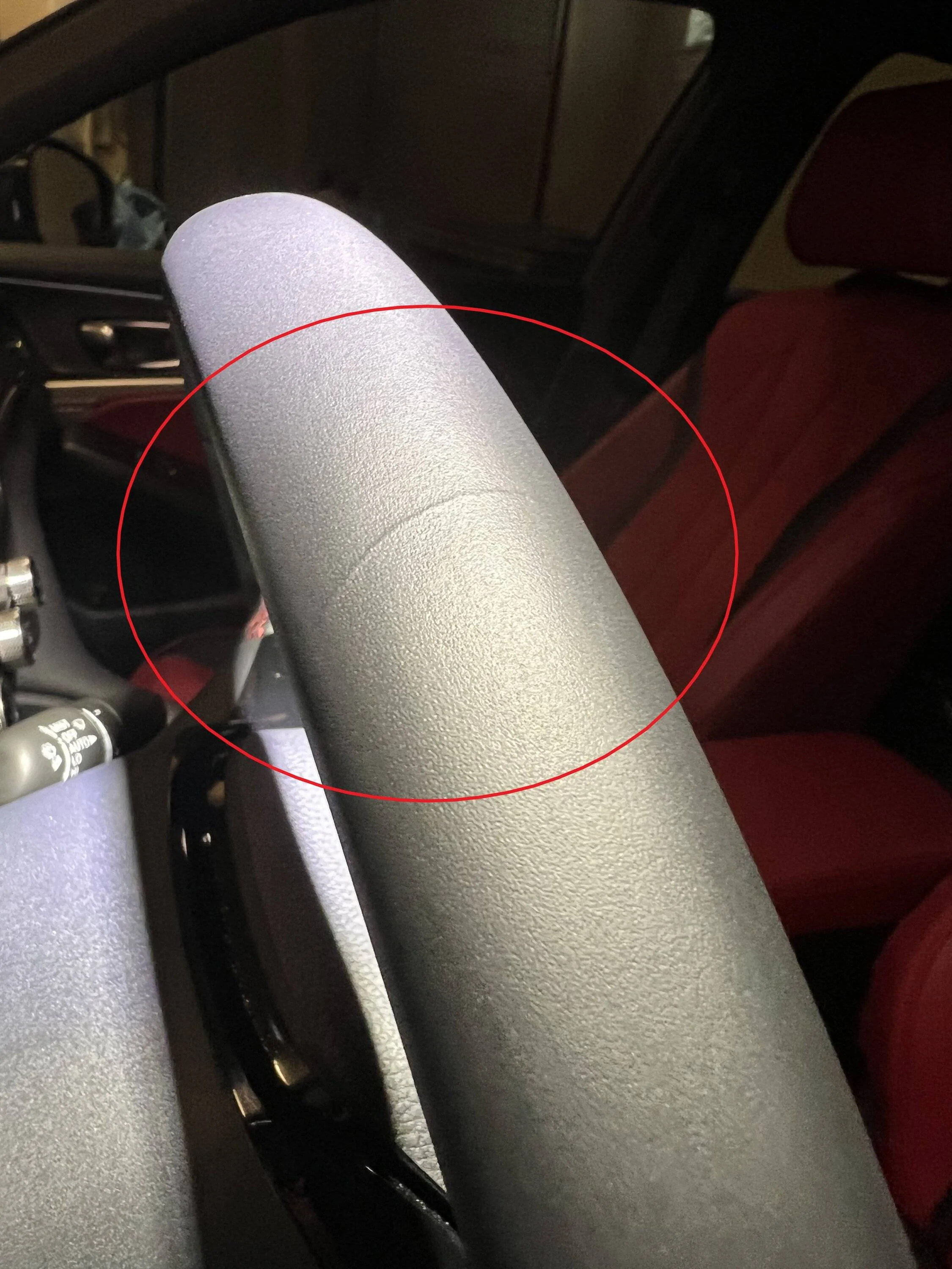 Acura Integra Steering wheel leather quality issue WHEEL 1