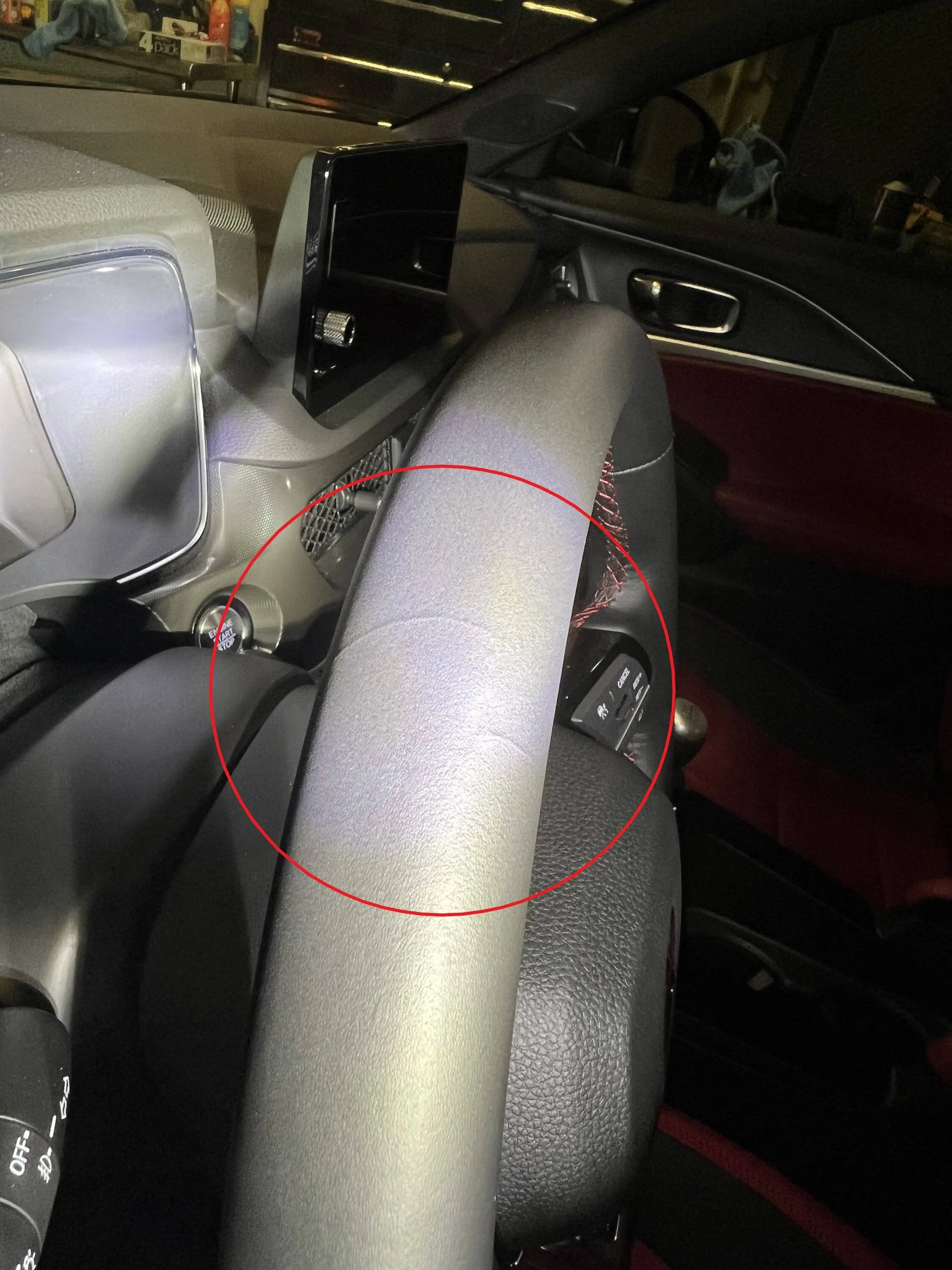 Acura Integra Steering wheel leather quality issue WHEEL 2