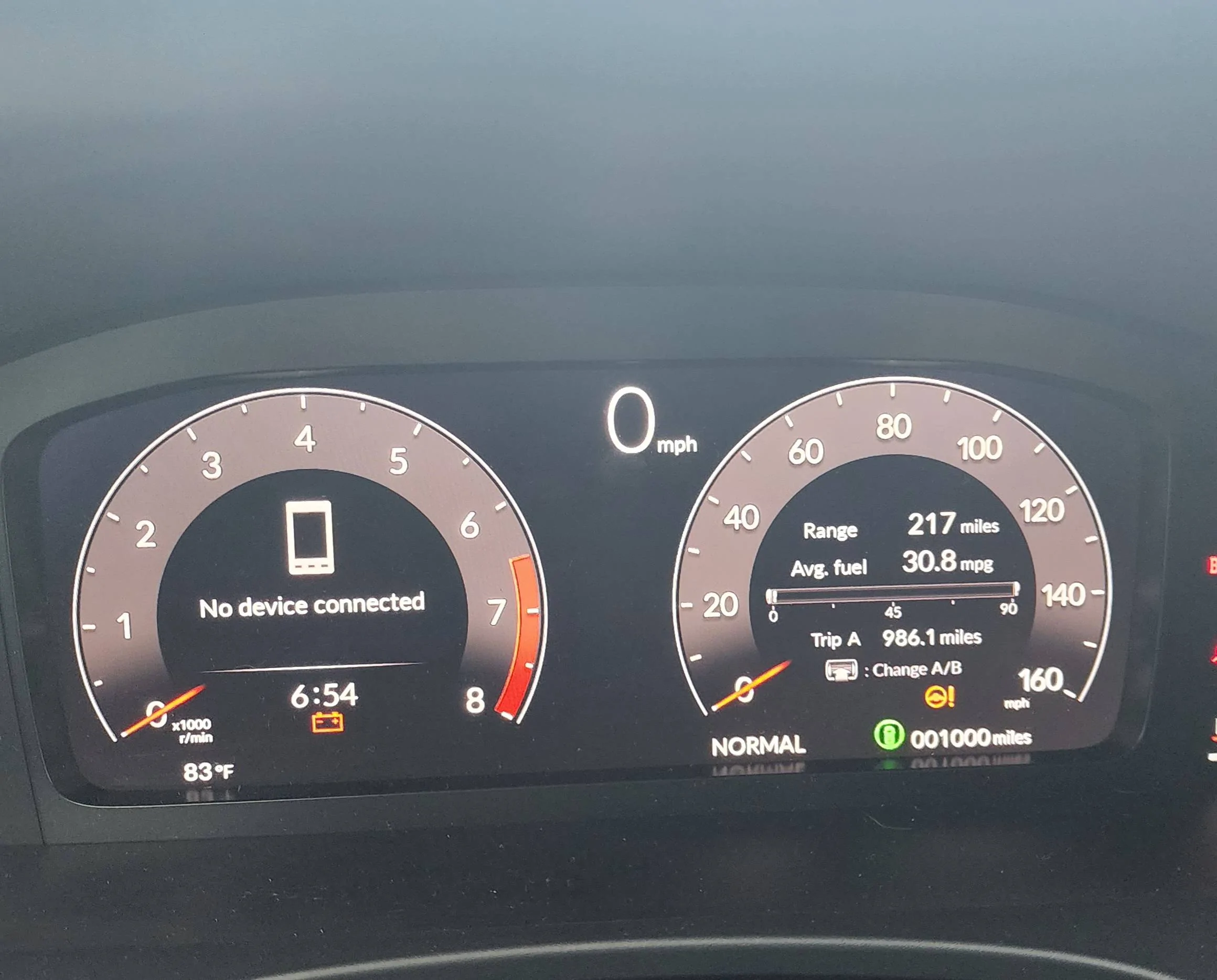 Acura Integra Very Poor 2023 Integra 6MT Gas Mileage? 20220804_185452