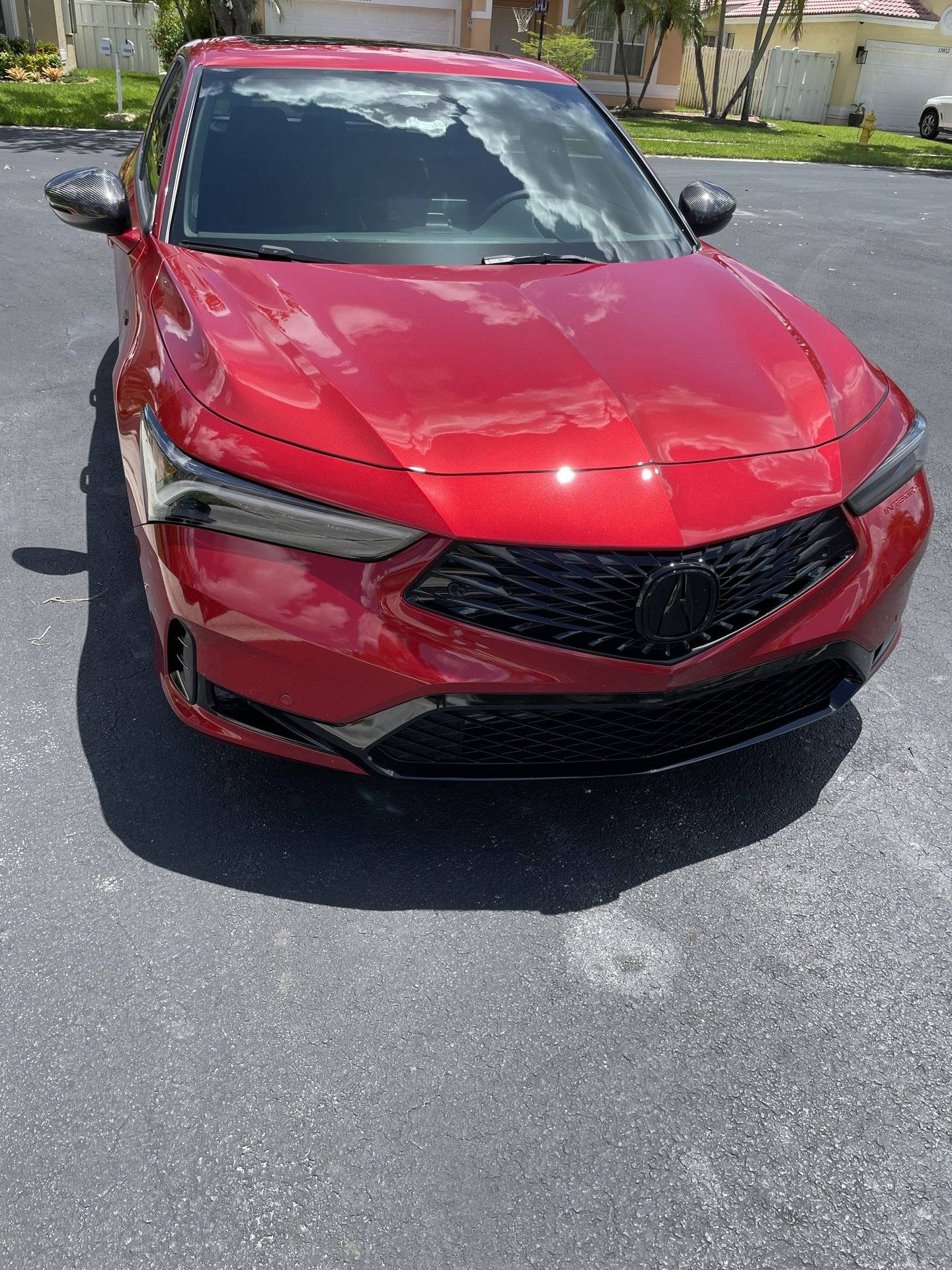 Acura Integra Factory OEM Accessories Installed on Performance Red Pearl 2023 Integra Performance Red Pearl Integra With Factory OEM Accessories Installed 2