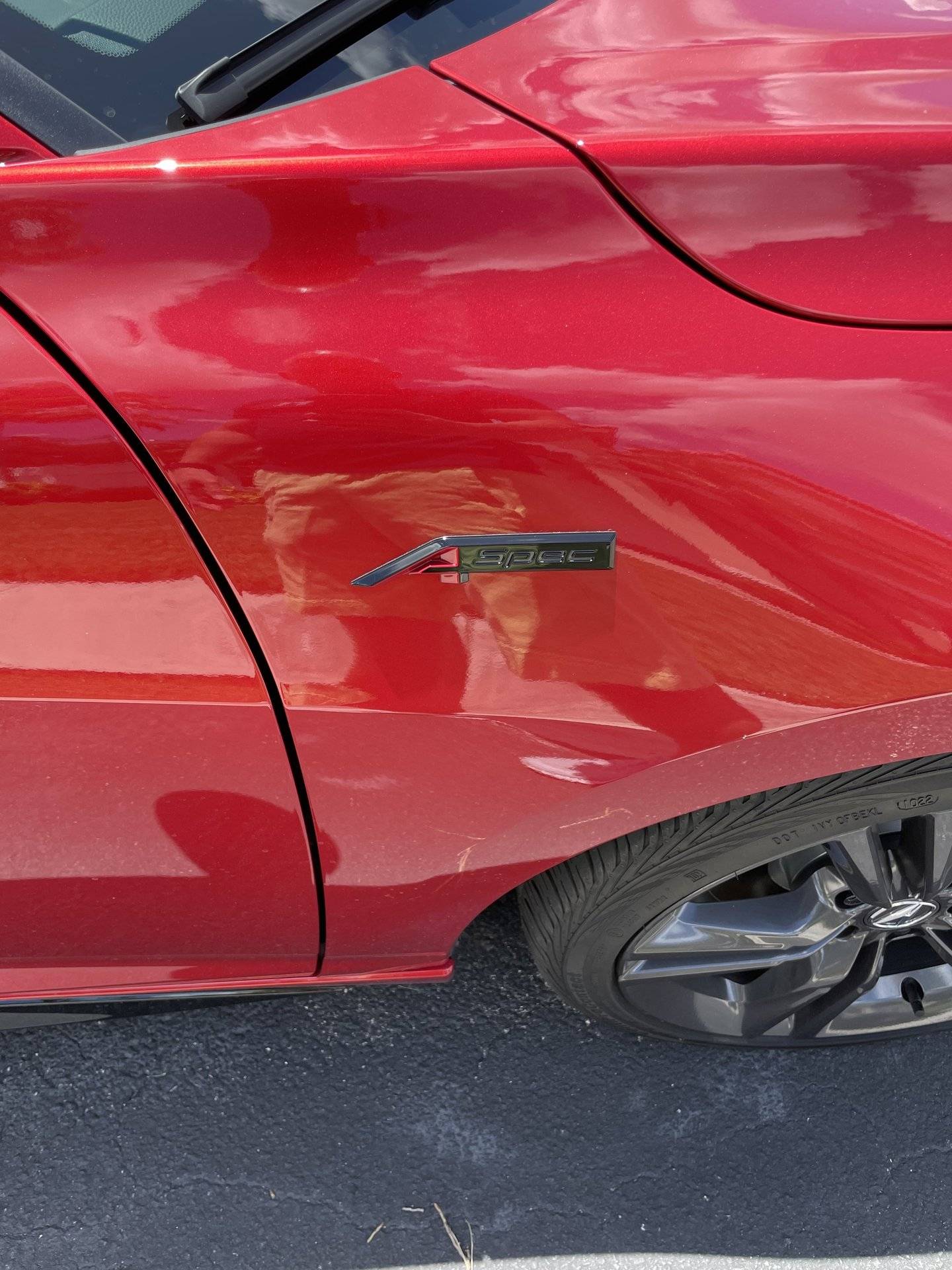 Acura Integra Factory OEM Accessories Installed on Performance Red Pearl 2023 Integra Performance Red Pearl Integra With Factory OEM Accessories Installed 5