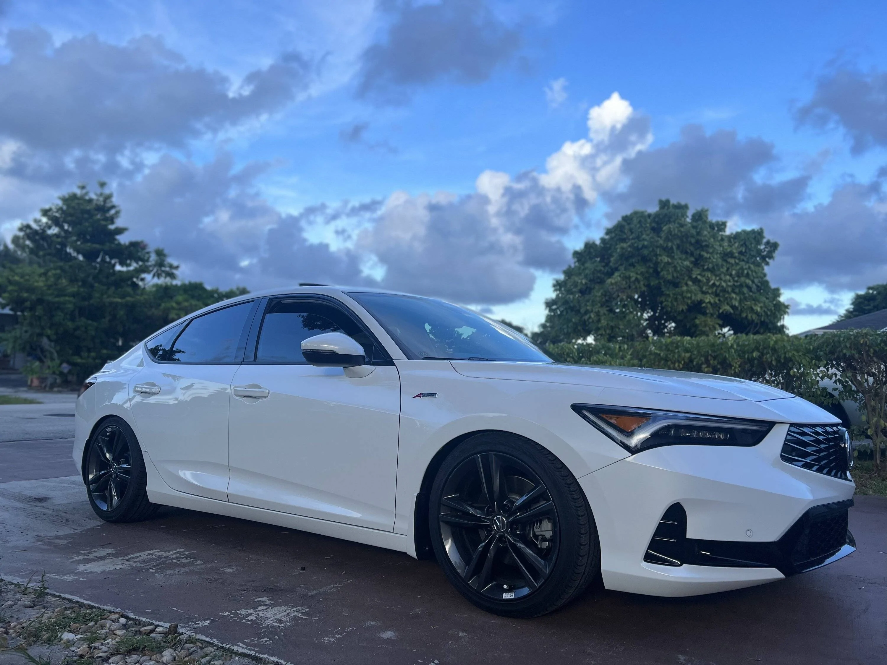 Acura Integra 2023 Platinum White Integra Lowered on Springs F048A1CA-ABE6-466E-BC07-E9D644A6DBD2
