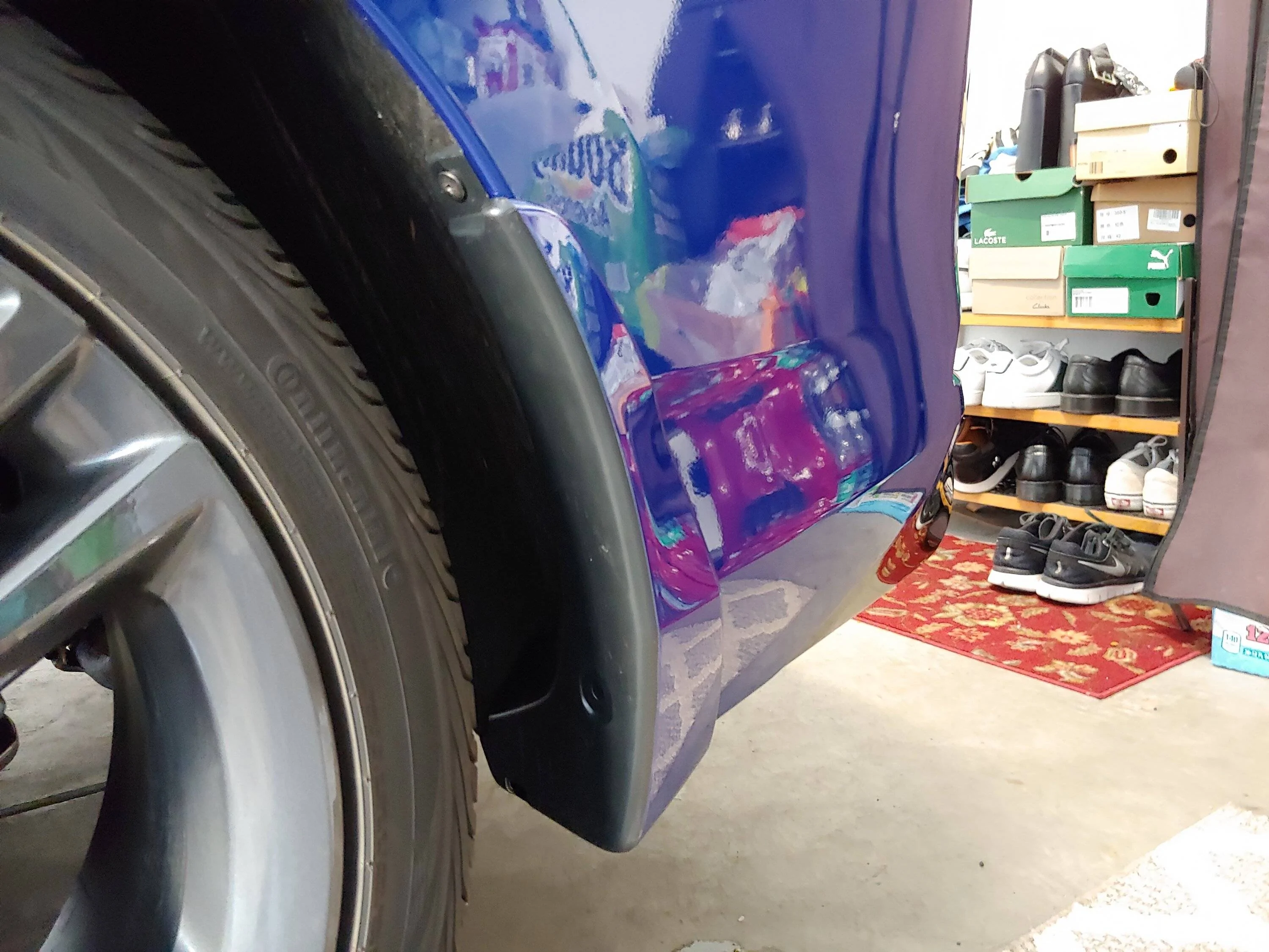 Acura Integra How to install OEM splash guards (no cutting fender liner) 20220924_180321