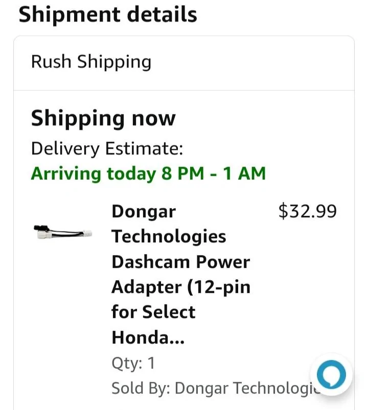 Acura Integra Dash Cam Hardwire? Screenshot_20221029-074303_Amazon Shopping