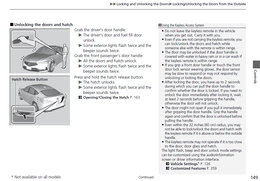 Acura Integra Unlock all doors when grabbing driver's door handle? Screenshot 2022-11-02 144147