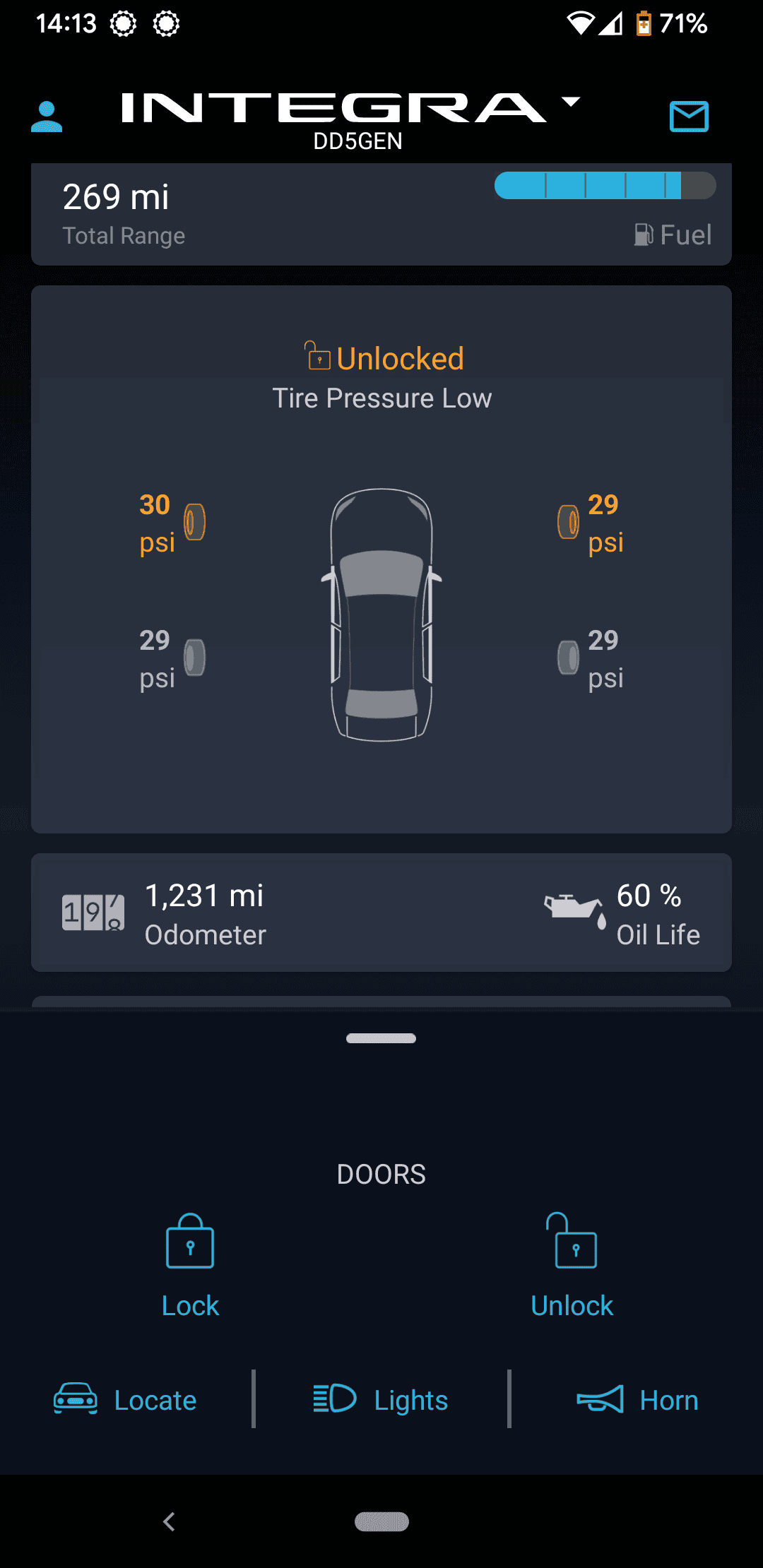 Acura Integra TPMS Error light Screenshot_20221117-141315