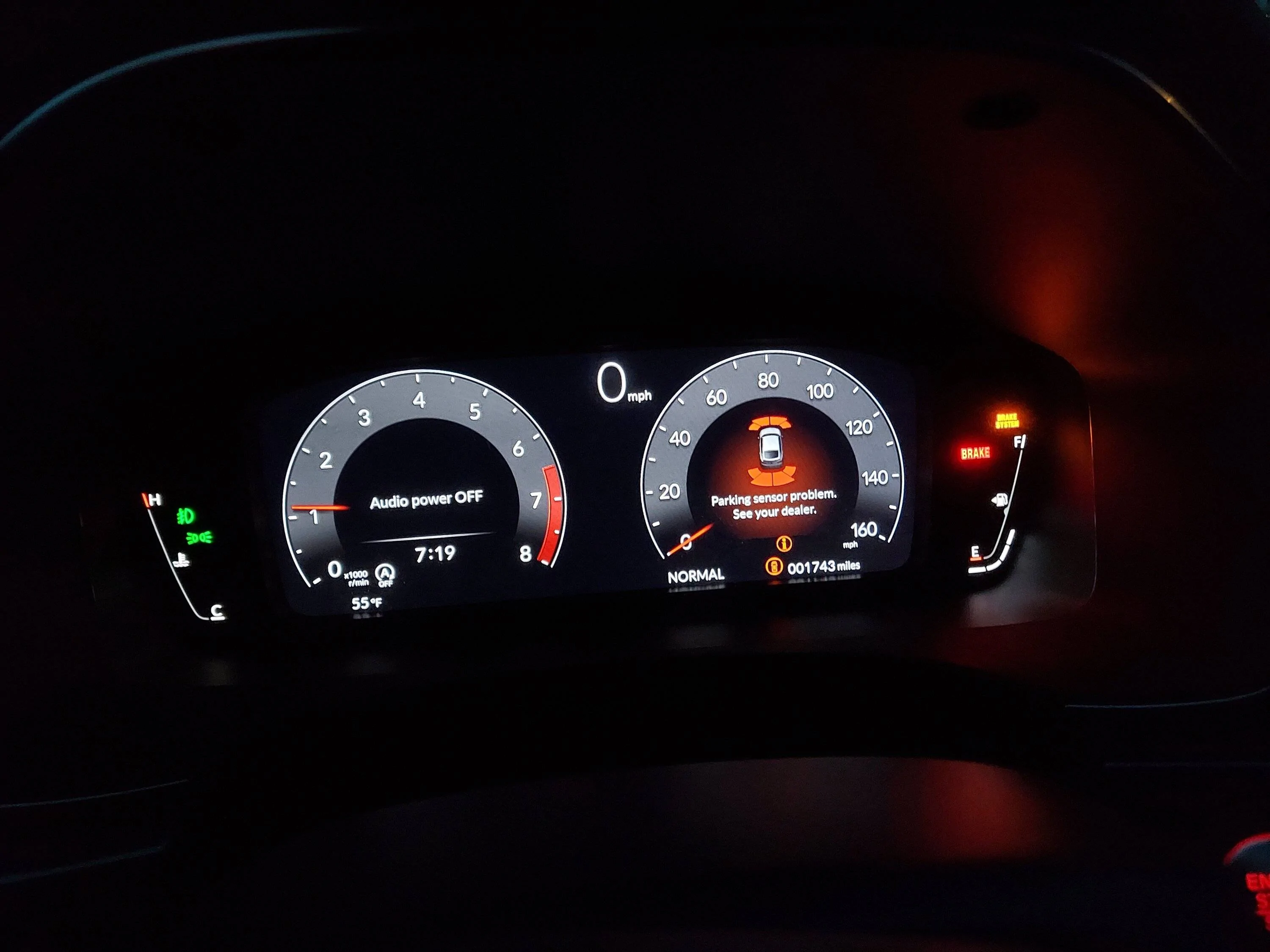 Acura Integra Brake System & Parking Sensor Errors 20221203_071928