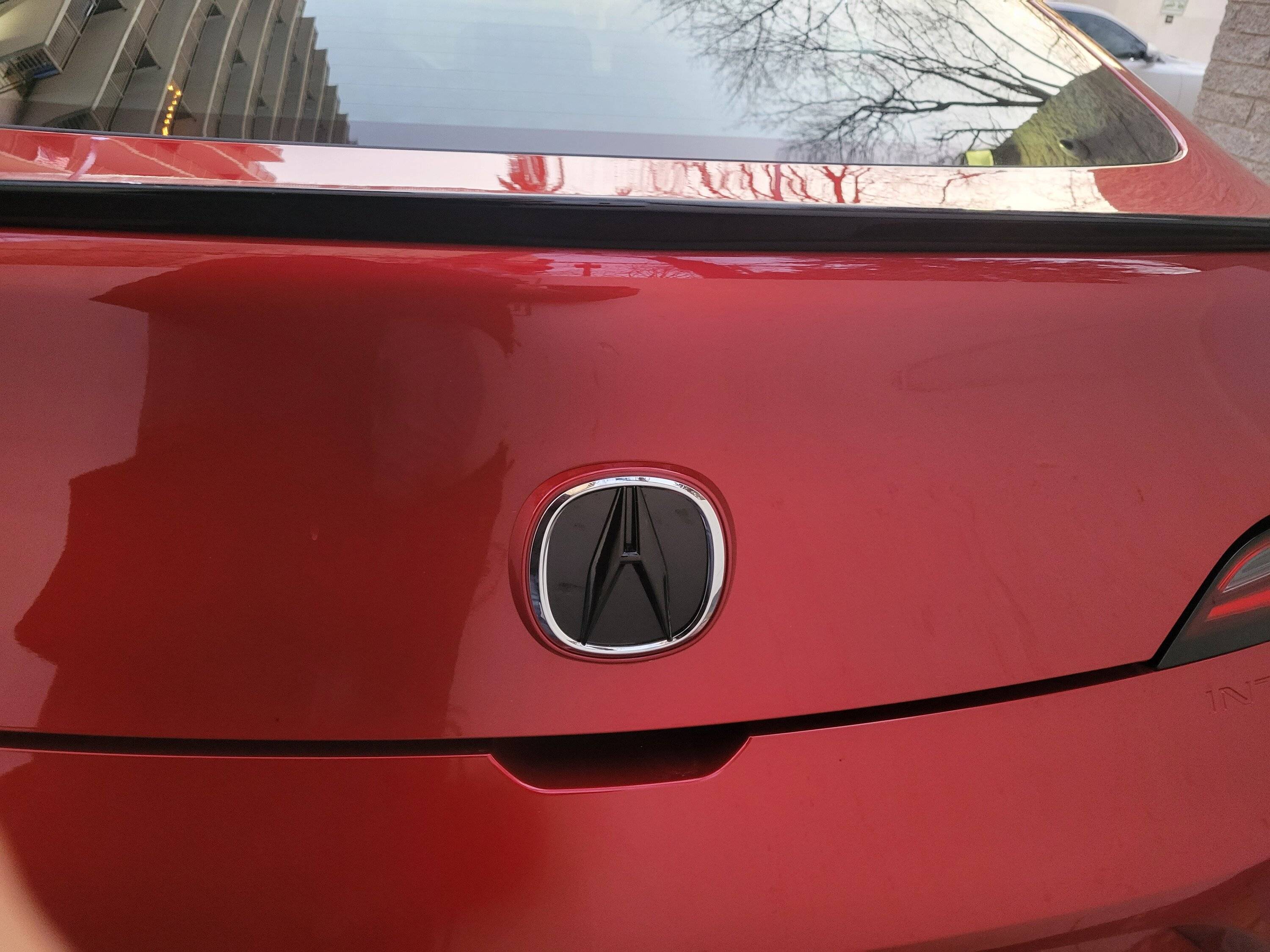 Acura Integra Black rear emblem e1