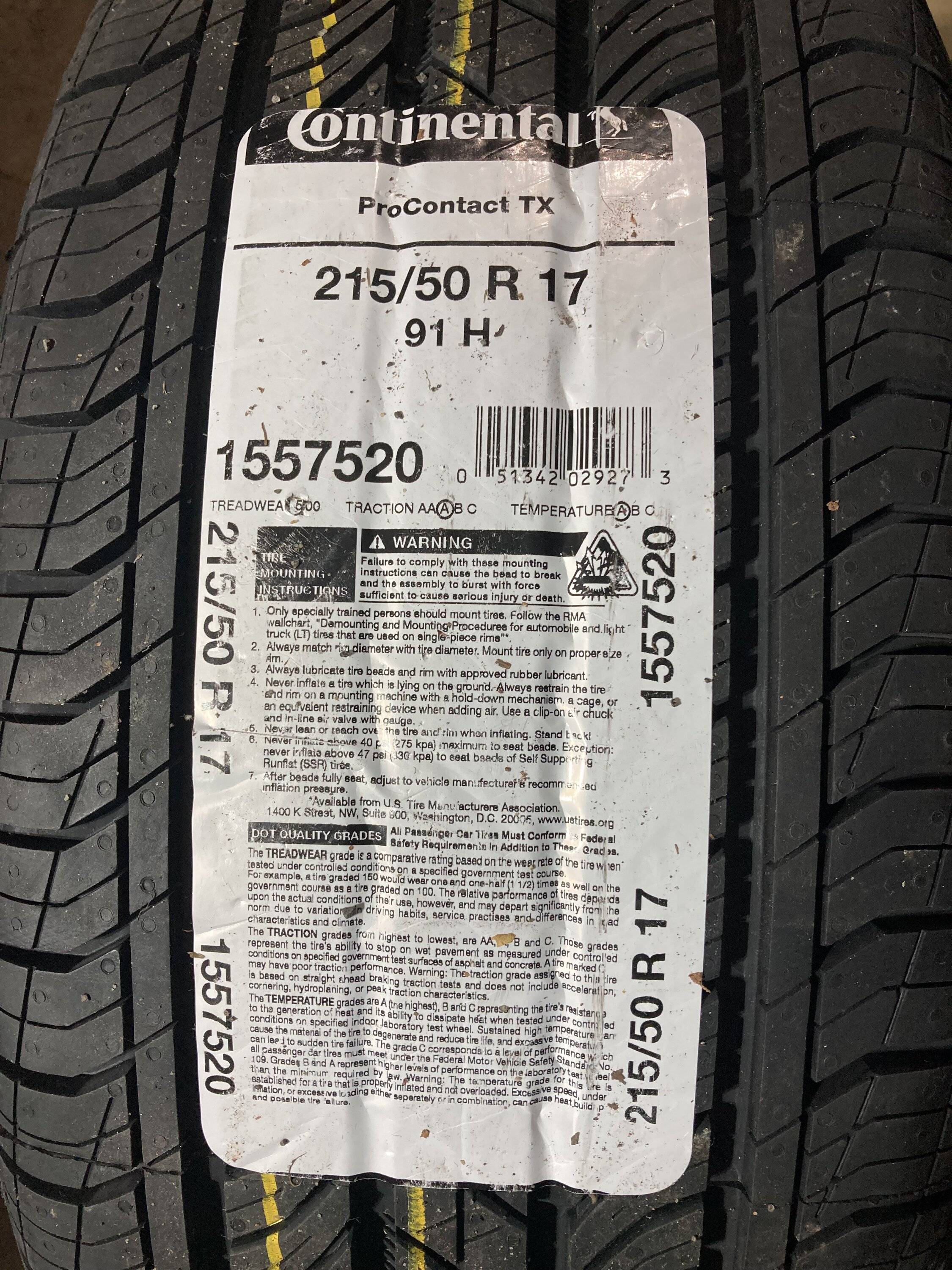 Acura Integra Spare Tire tire_label_8215