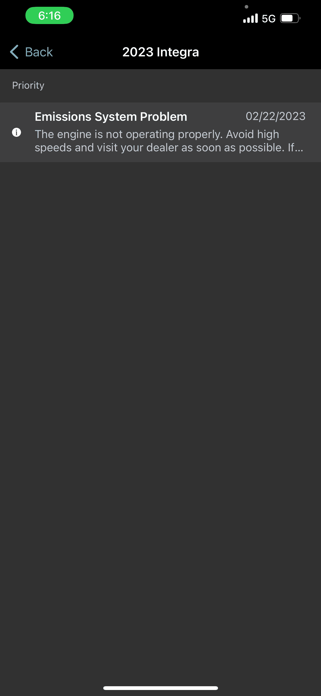 Acura Integra Integra Emissions System Problem B6B41EEE-B879-4ED8-B480-7ABBA18CA4A8