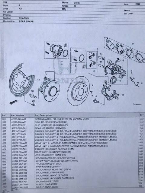 Acura Integra Does anybody know if the 22 Civic SI and 23 Integra share the same brake pads si_rear