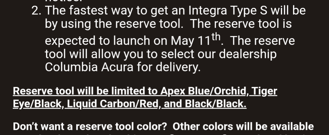 Acura Integra Poll: Are you Pre-ordering the Type S Integra? Screenshot_20230504-143810