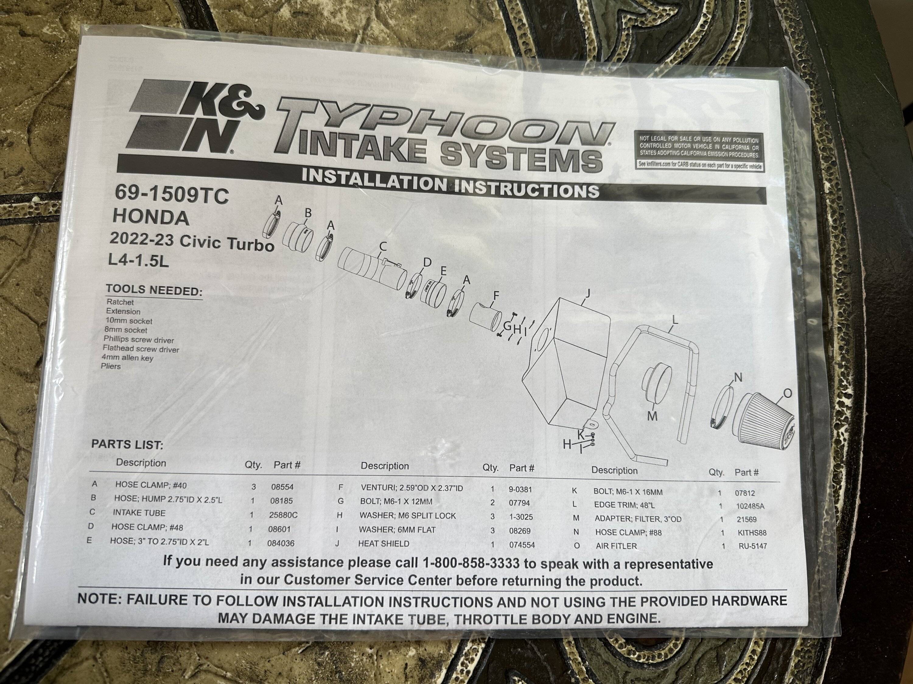 Acura Integra FS : K&N Typhoon Intake IMG_9784