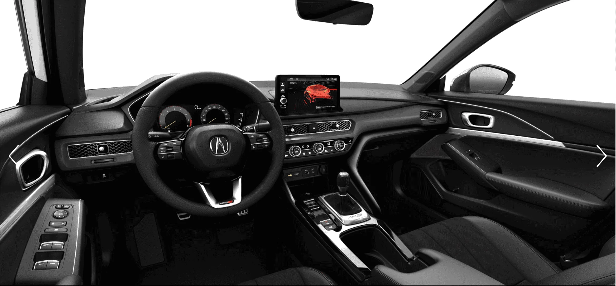 Acura Integra Integra Type-S Interior Images from preorder site Screen Shot 2023-05-12 at 9.57.47 AM