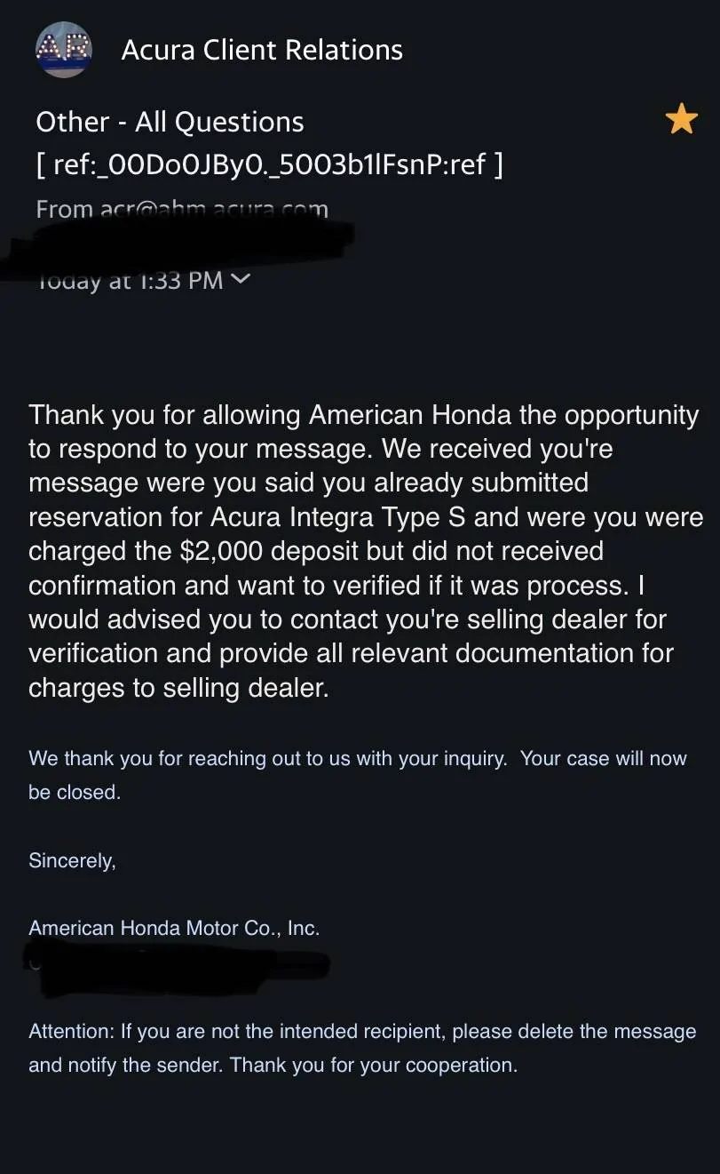 Acura Integra So....who managed to order a Type S? IMG_0740