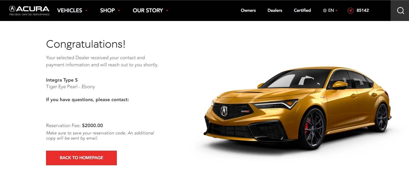 Acura Integra So....who managed to order a Type S? res