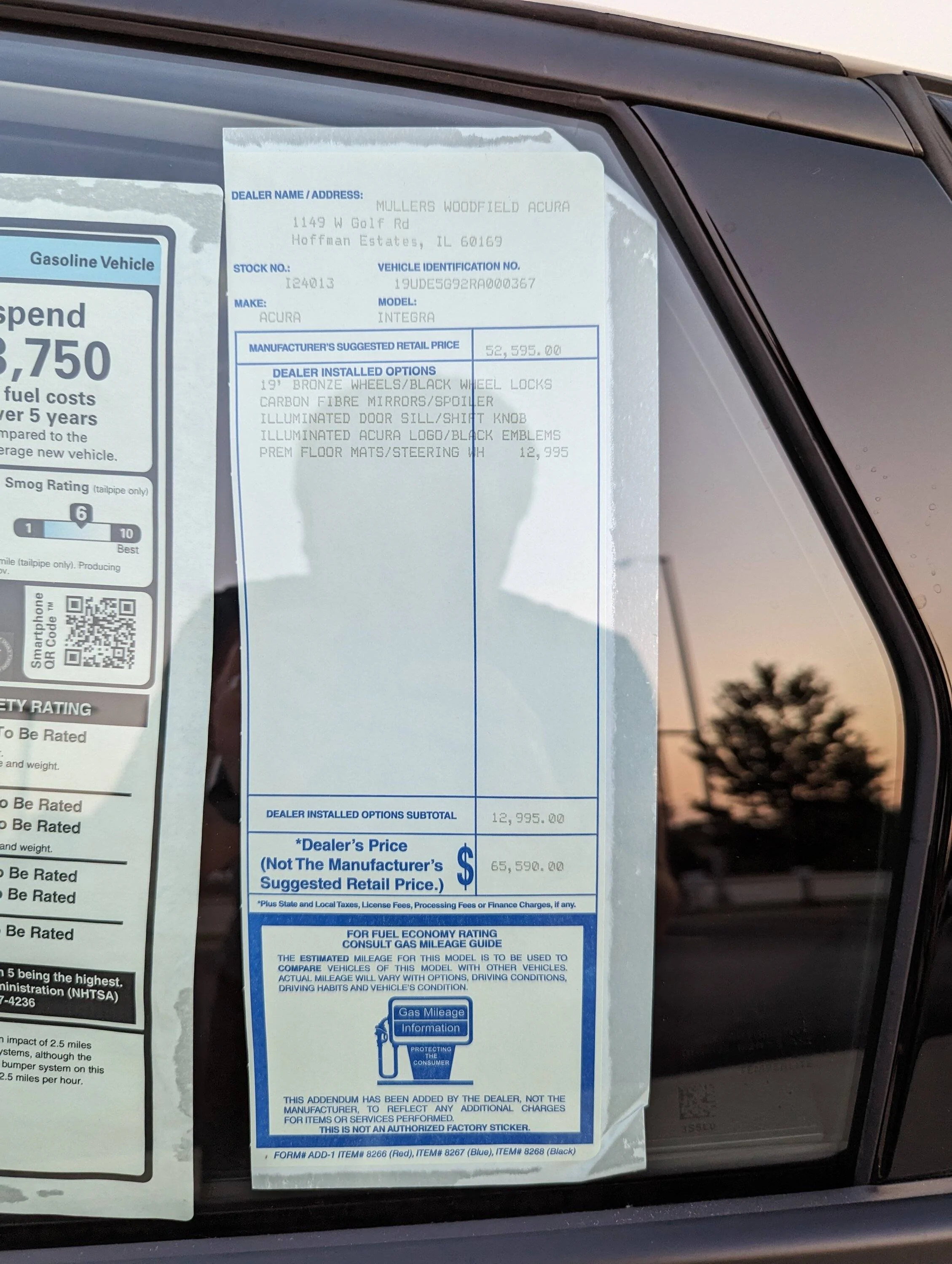 Acura Integra List of Honest Acura Dealerships For Type S (MSRP vs Markup List -- Integra Type S) PXL_20230620_012611480