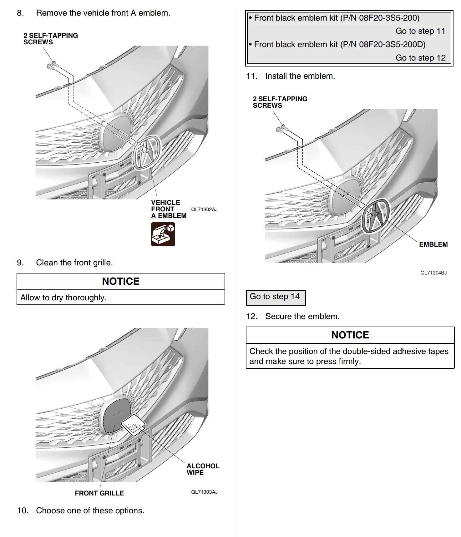 Acura Integra Front Black A Emblem installation without removing bumper Screenshot 2023-06-22 at 6.39.00 PM