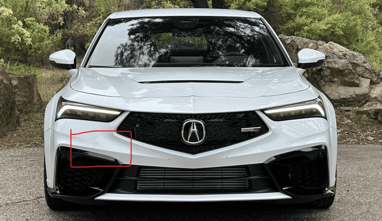 Acura Integra ITS Front license plate relocation 1687927533990