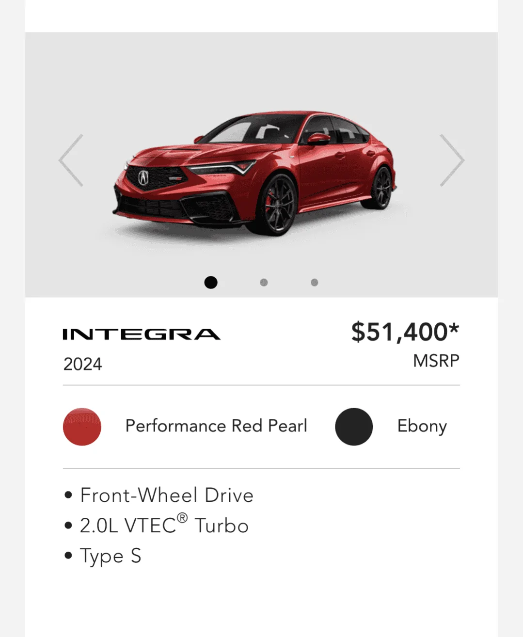 Acura Integra Estimated Delivery Timeframe for the 200 Preordered Cars Screenshot_20230714-101112