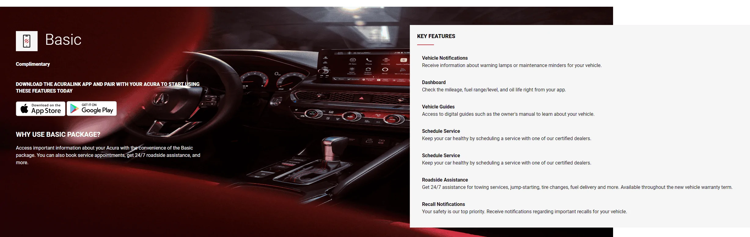 Acura Integra AcuraLink Smartphone App - Type S Captur