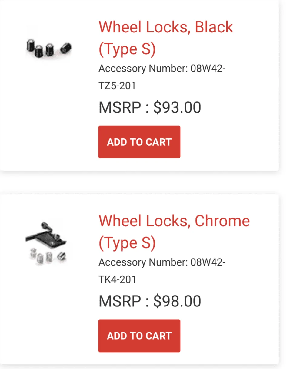 Acura Integra Wheel Locks Screenshot_20230808-145831