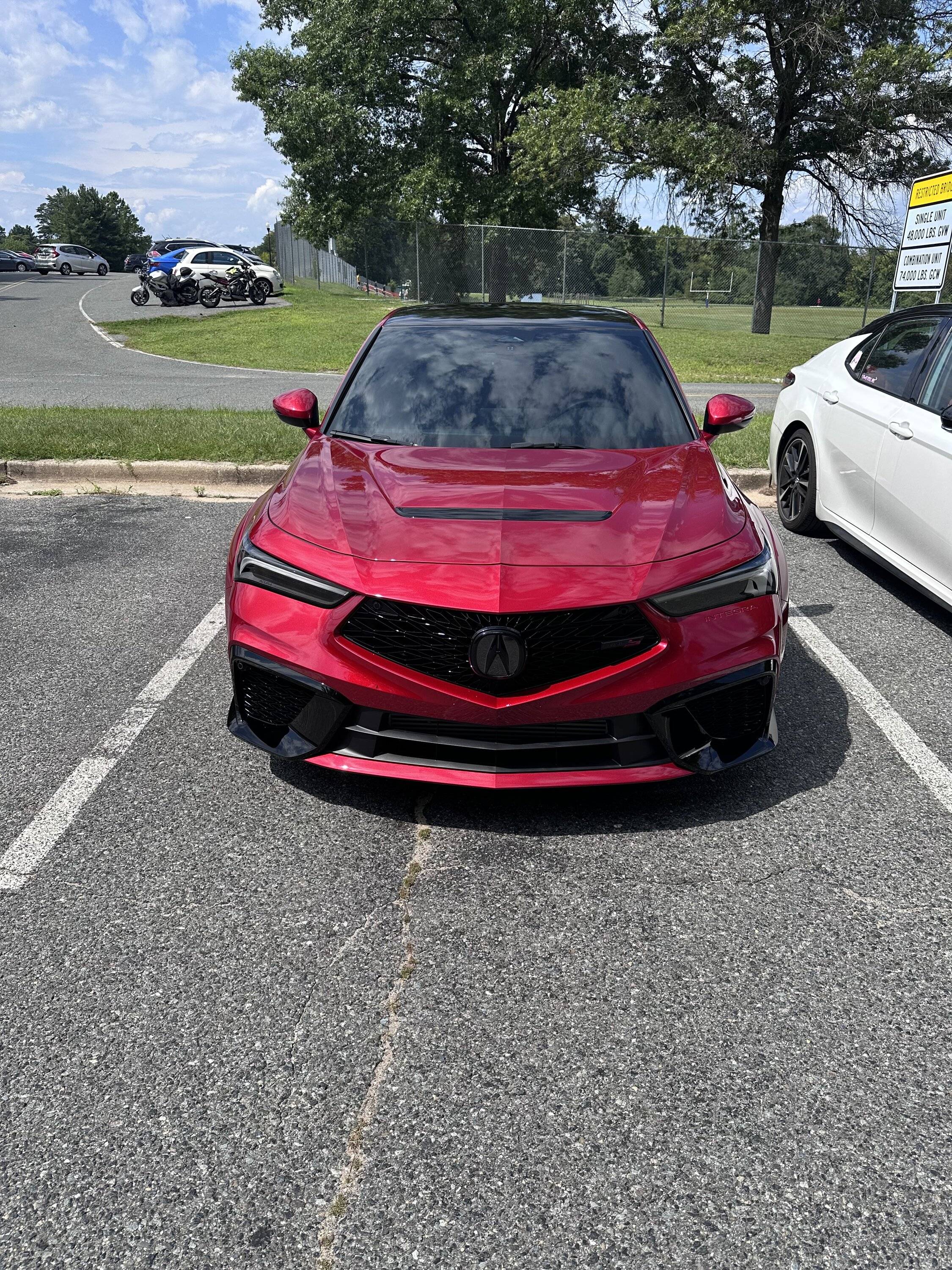 Acura Integra Black roof wrap on Red Pearl Integra Type S IMG_9115