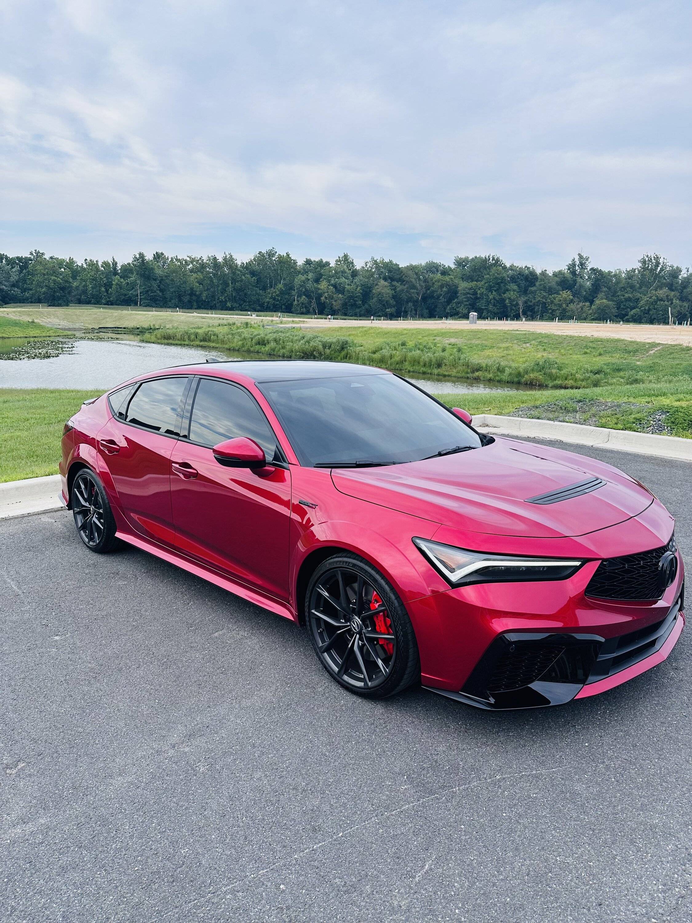 Acura Integra Black roof wrap on Red Pearl Integra Type S fullsizerender-jpe