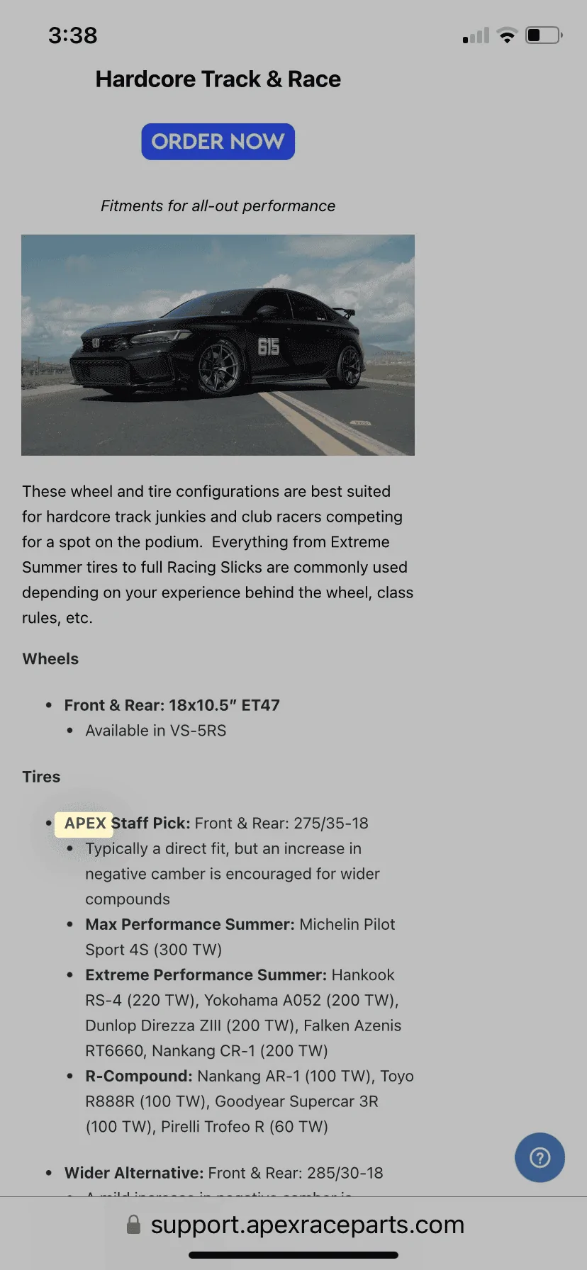 Acura Integra Type S Winter Wheels / Fitment Specs IMG_2937