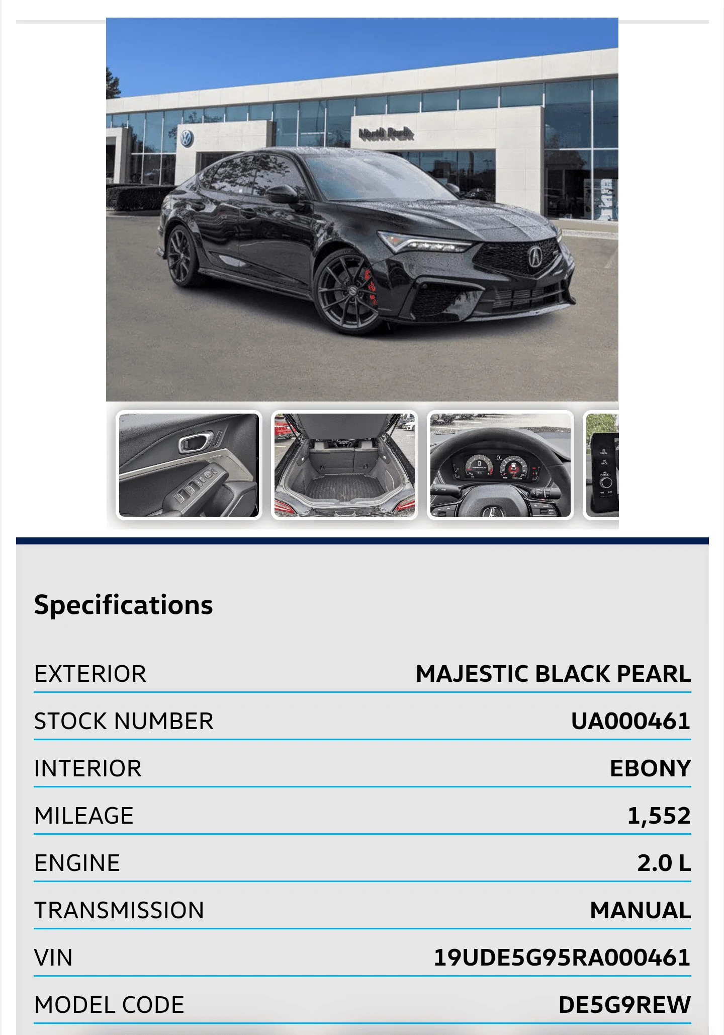 Acura Integra List of Honest Acura Dealerships For Type S (MSRP vs Markup List -- Integra Type S) 1000042149