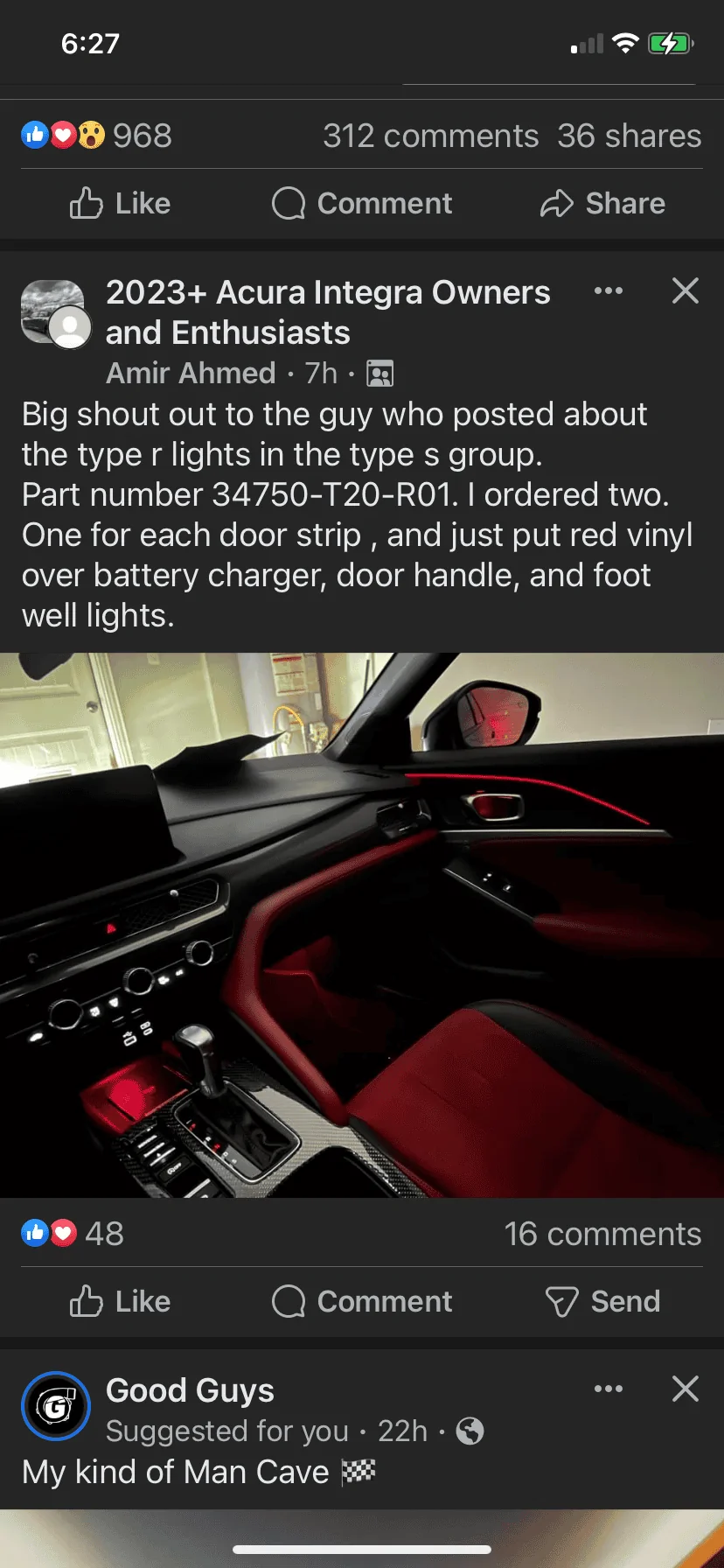 Acura Integra Ambient Lighting IMG_3250